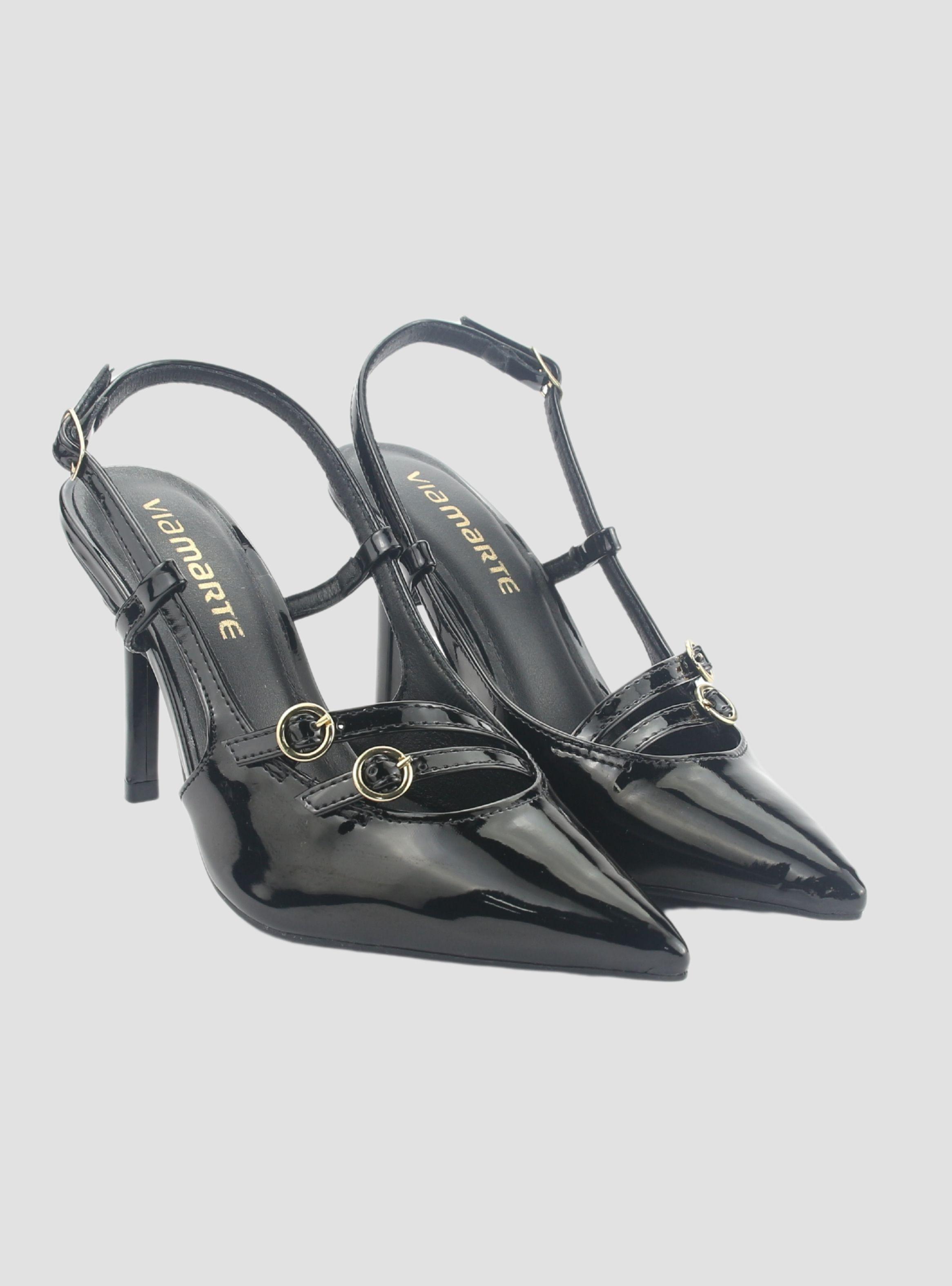 Zapato Via Marte Mujer 044-007-01 Negro Casual-4