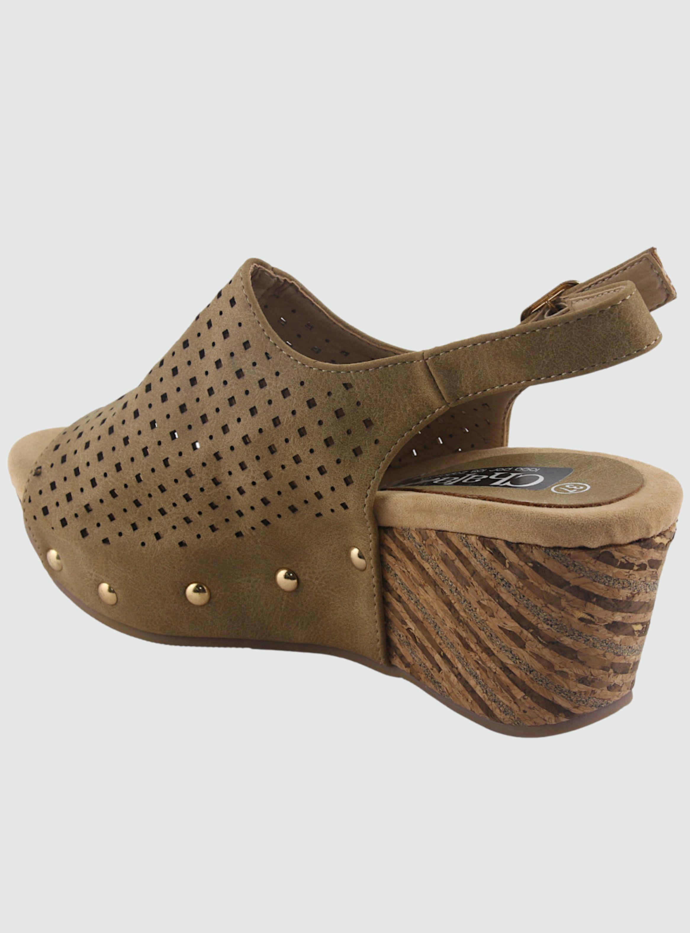 Sandalia Chalada Mujer Pasco-28 Camel Casual-1
