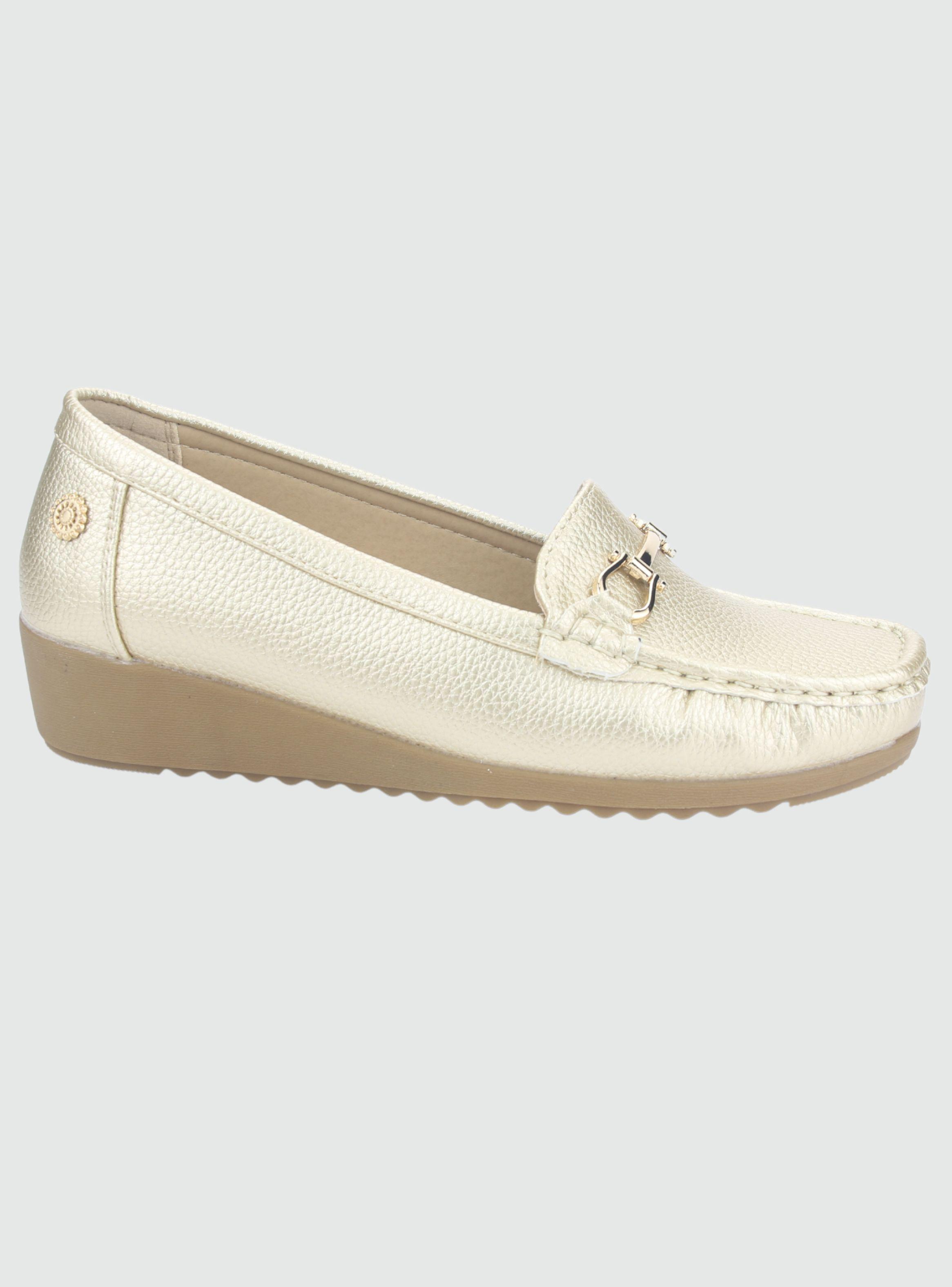 Mocasin Chalada Mujer Malu-2 Dorado Casual-0