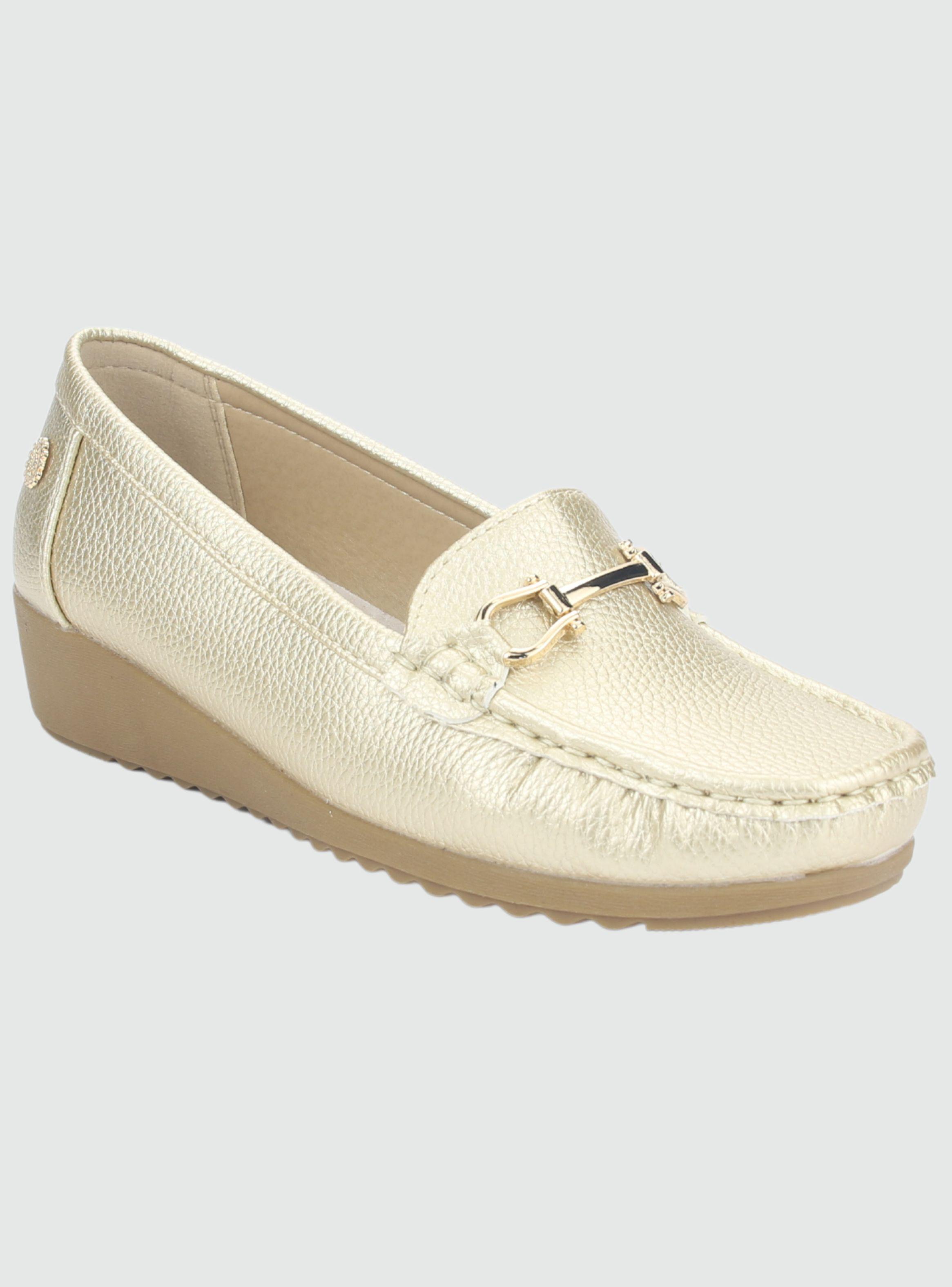 Mocasin Chalada Mujer Malu-2 Dorado Casual-2