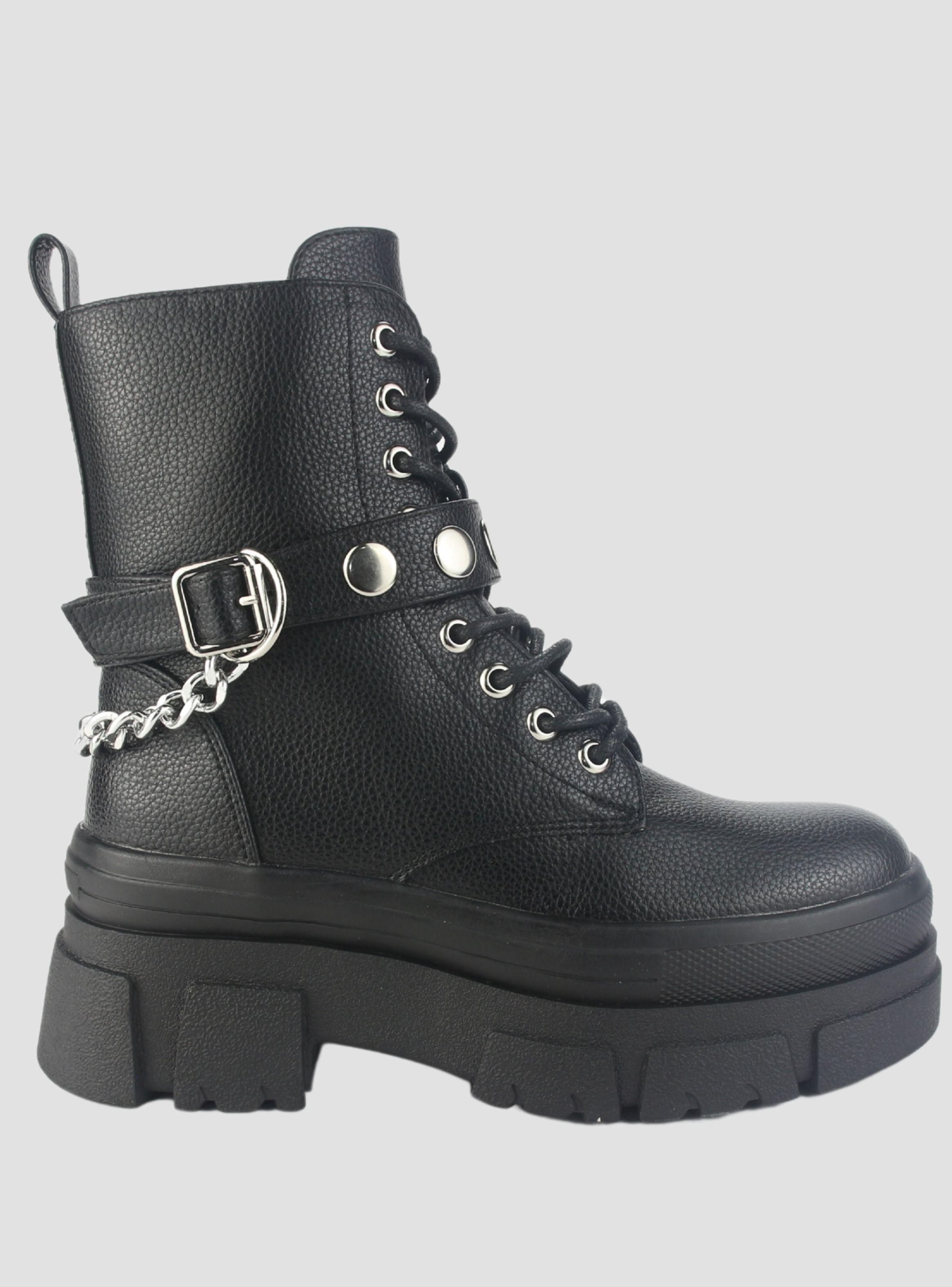 Botin Chalada Mujer Fley-3 Negro Casual-0
