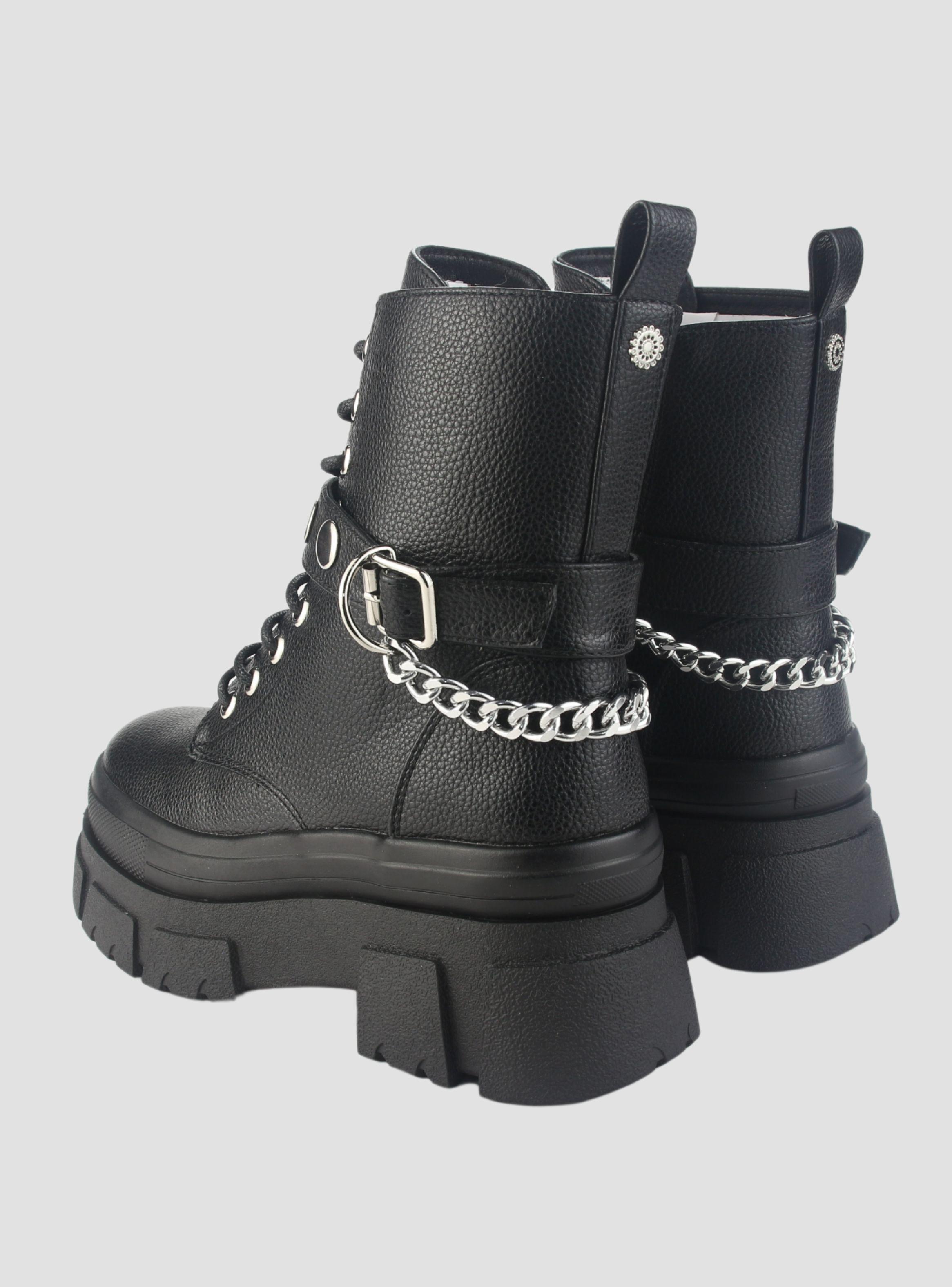 Botin Chalada Mujer Fley-3 Negro Casual-5