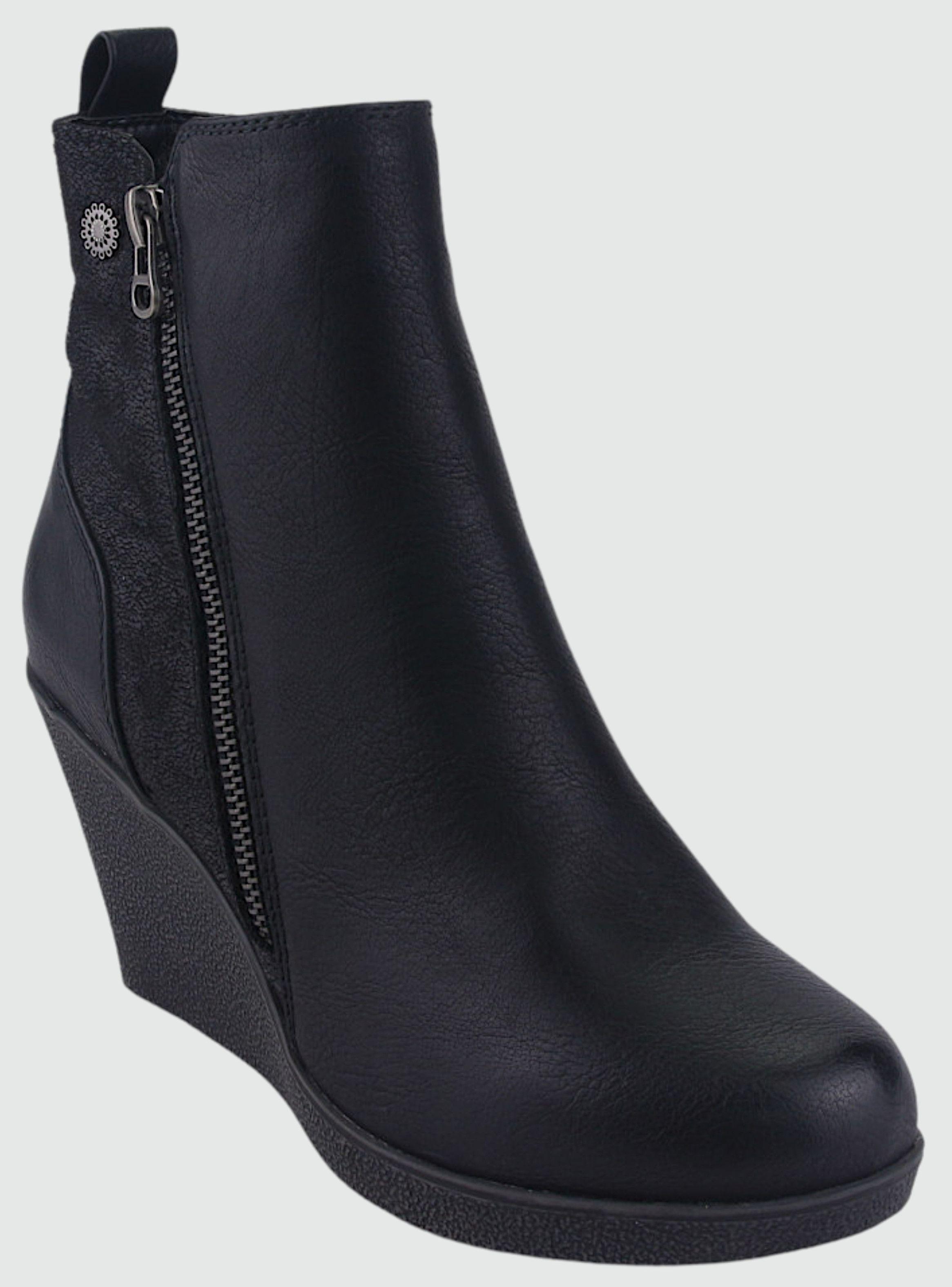 Botin Chalada Mujer Wedge-41 Negro Casual-2