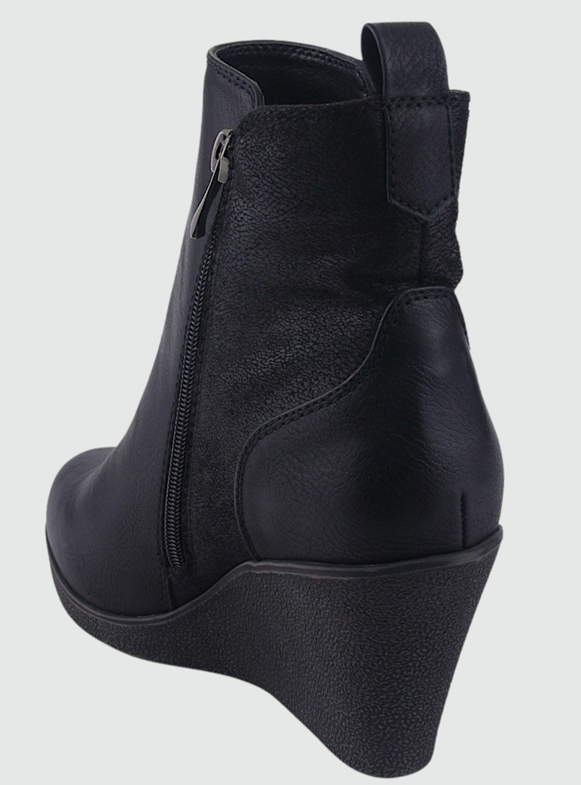 Botin Chalada Mujer Wedge-41 Negro Casual-3