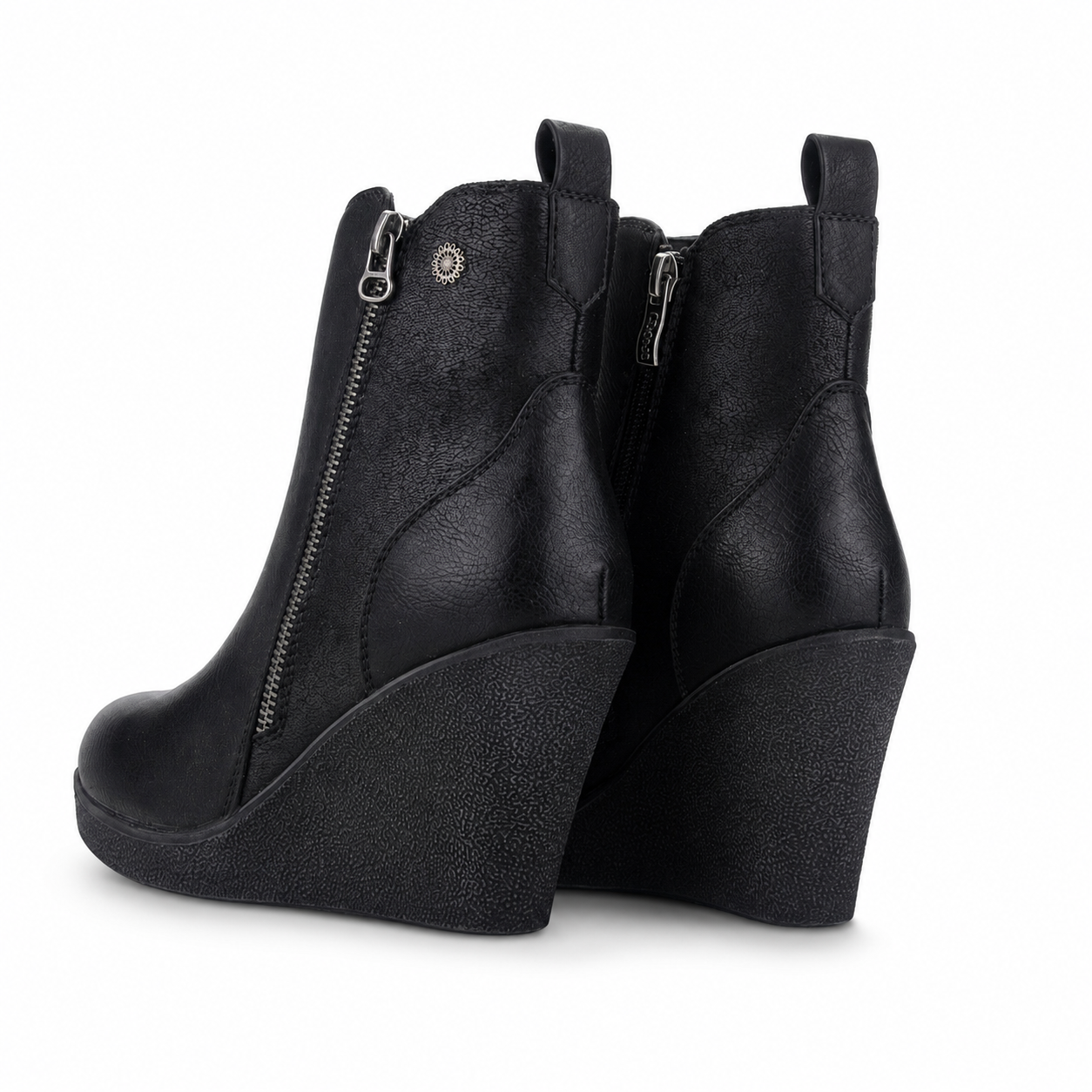 Botin Chalada Mujer Wedge-41 Negro Casual-5