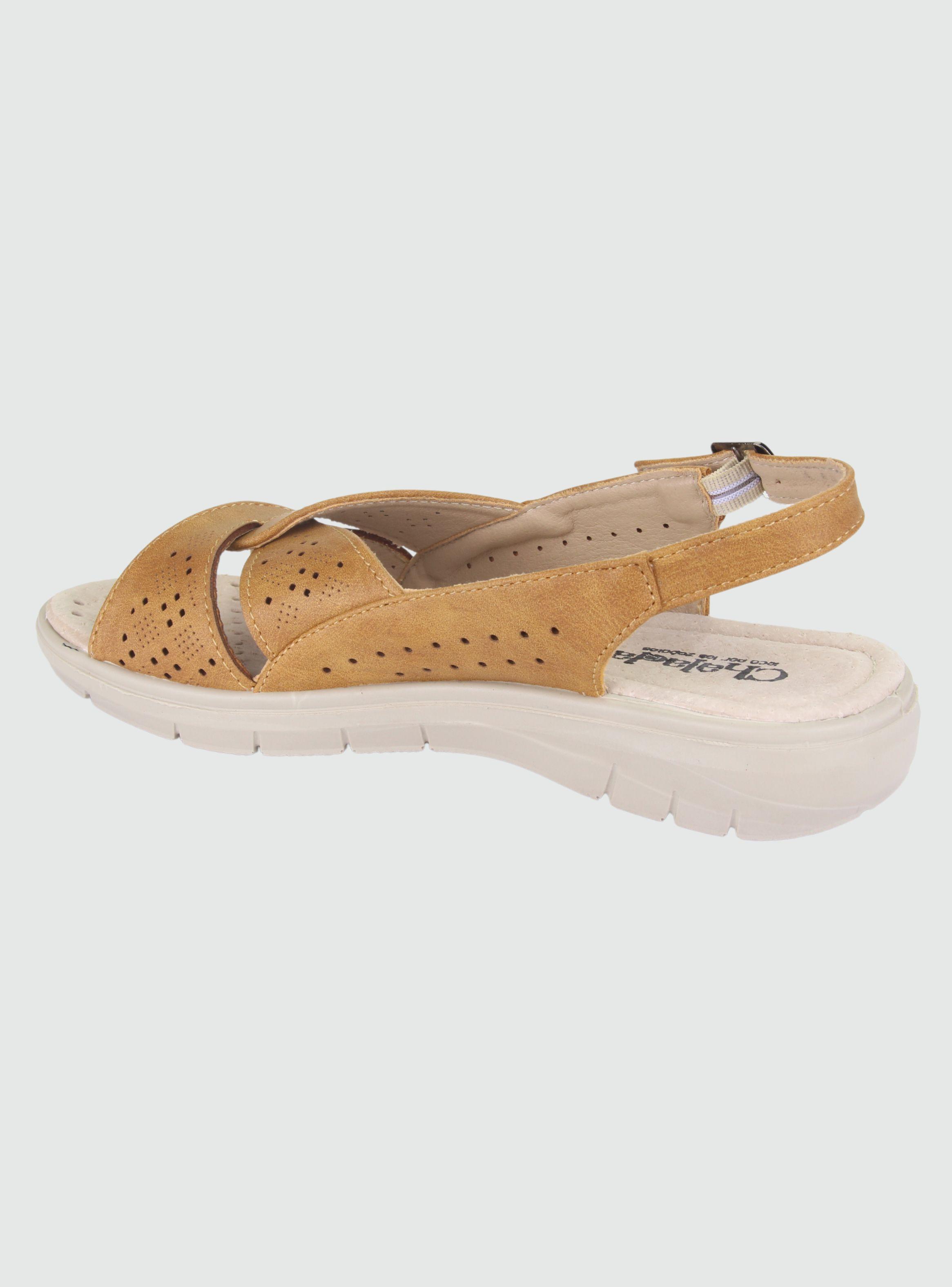 Sandalia Chalada Mujer Fairly-1 Tostado Comfort-1