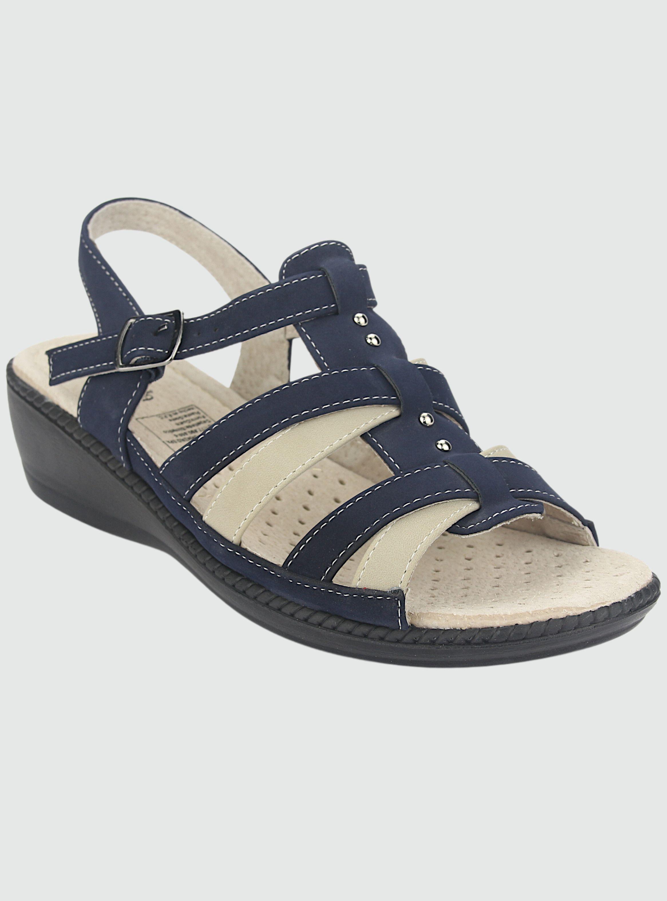 Sandalia Chalada Mujer Lupe-2 Azul Comfort-2