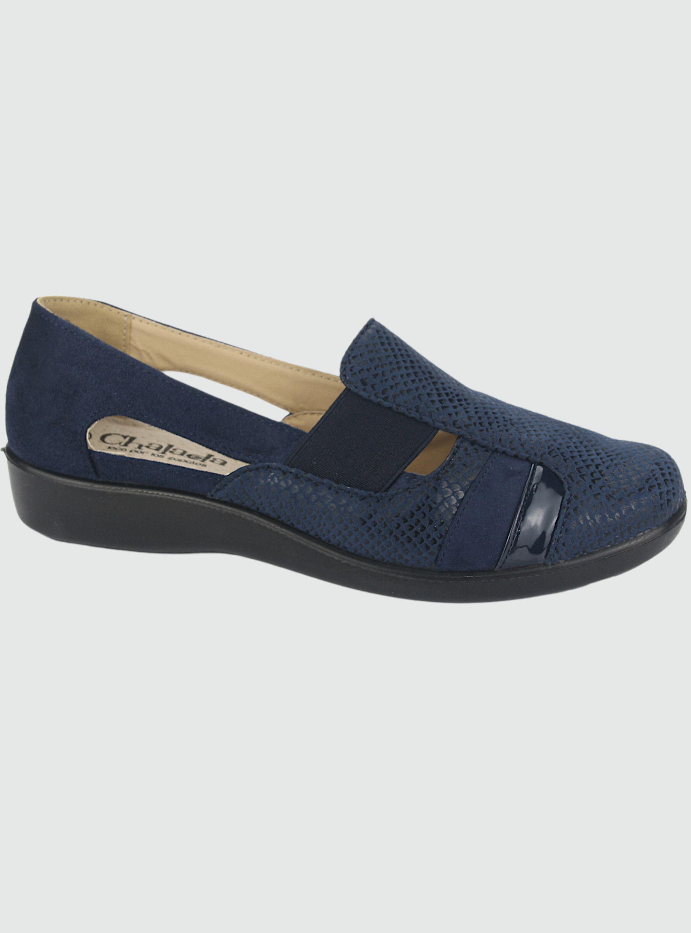 Zapato Chalada Mujer Deco-5 Azul Marino Comfort-0