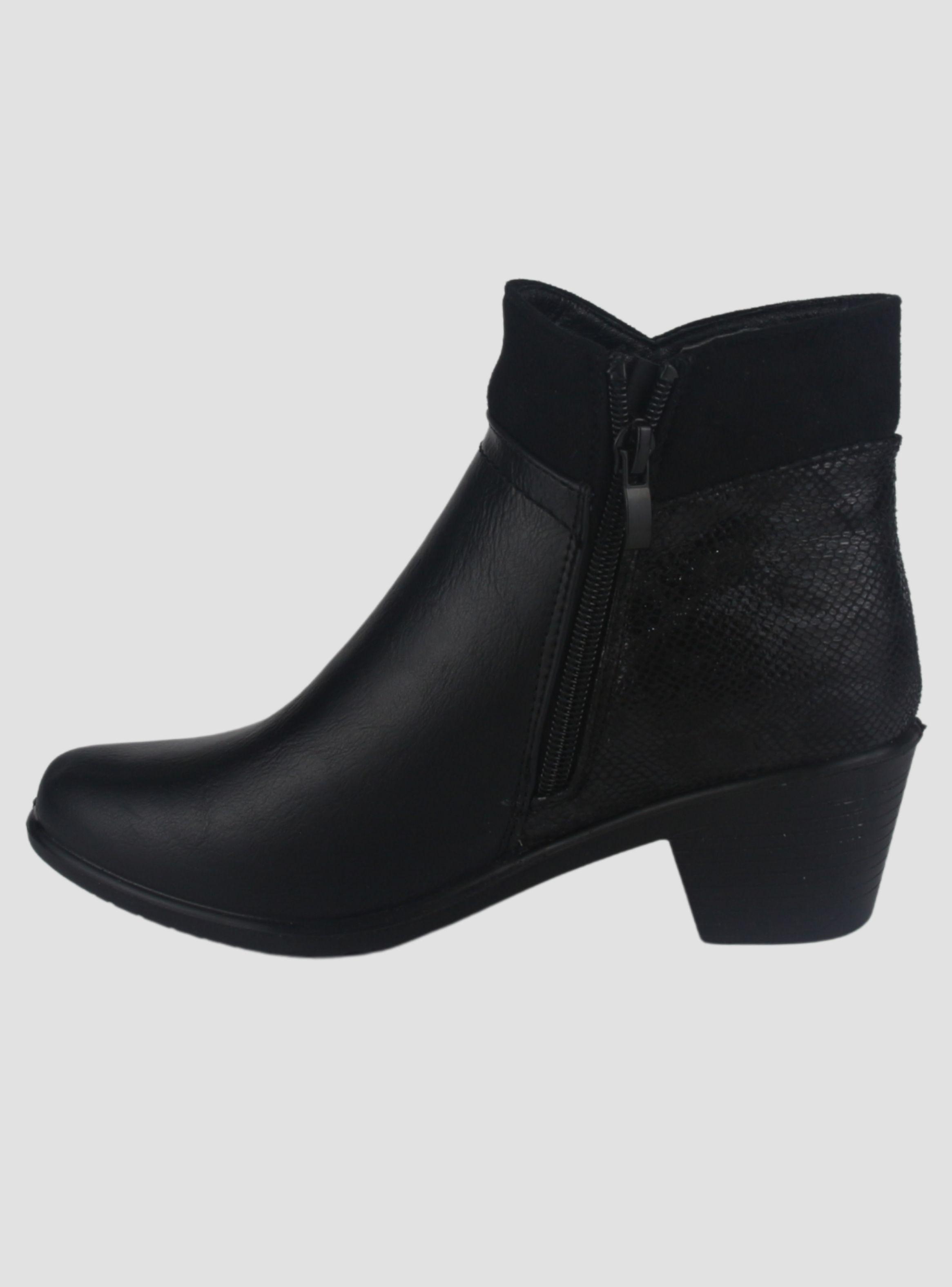Botin Chalada Mujer Litang-2 Negro Casual-1