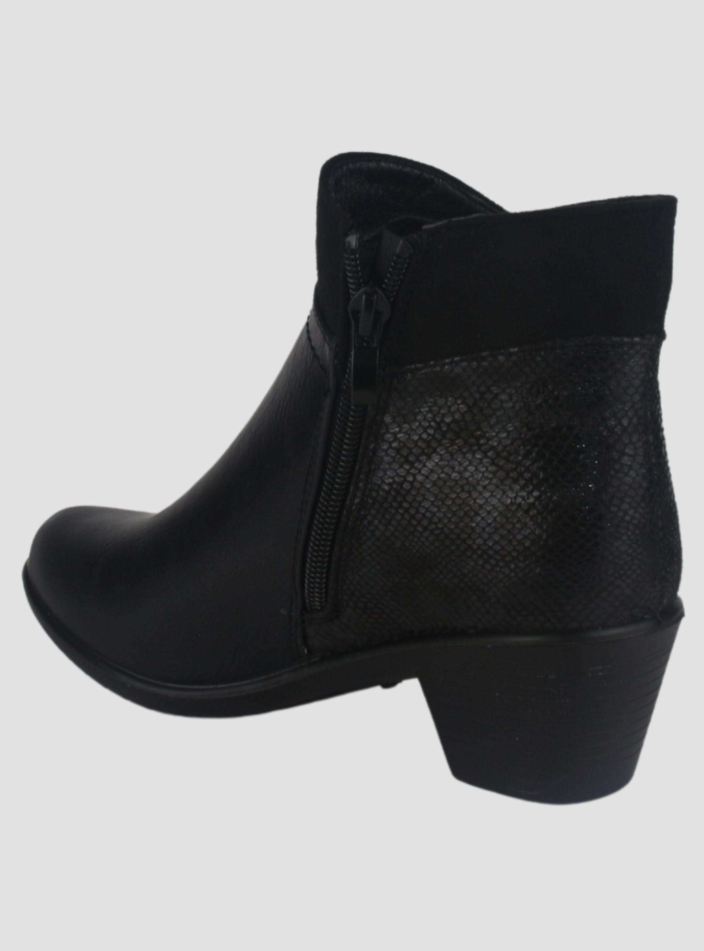 Botin Chalada Mujer Litang-2 Negro Casual-3