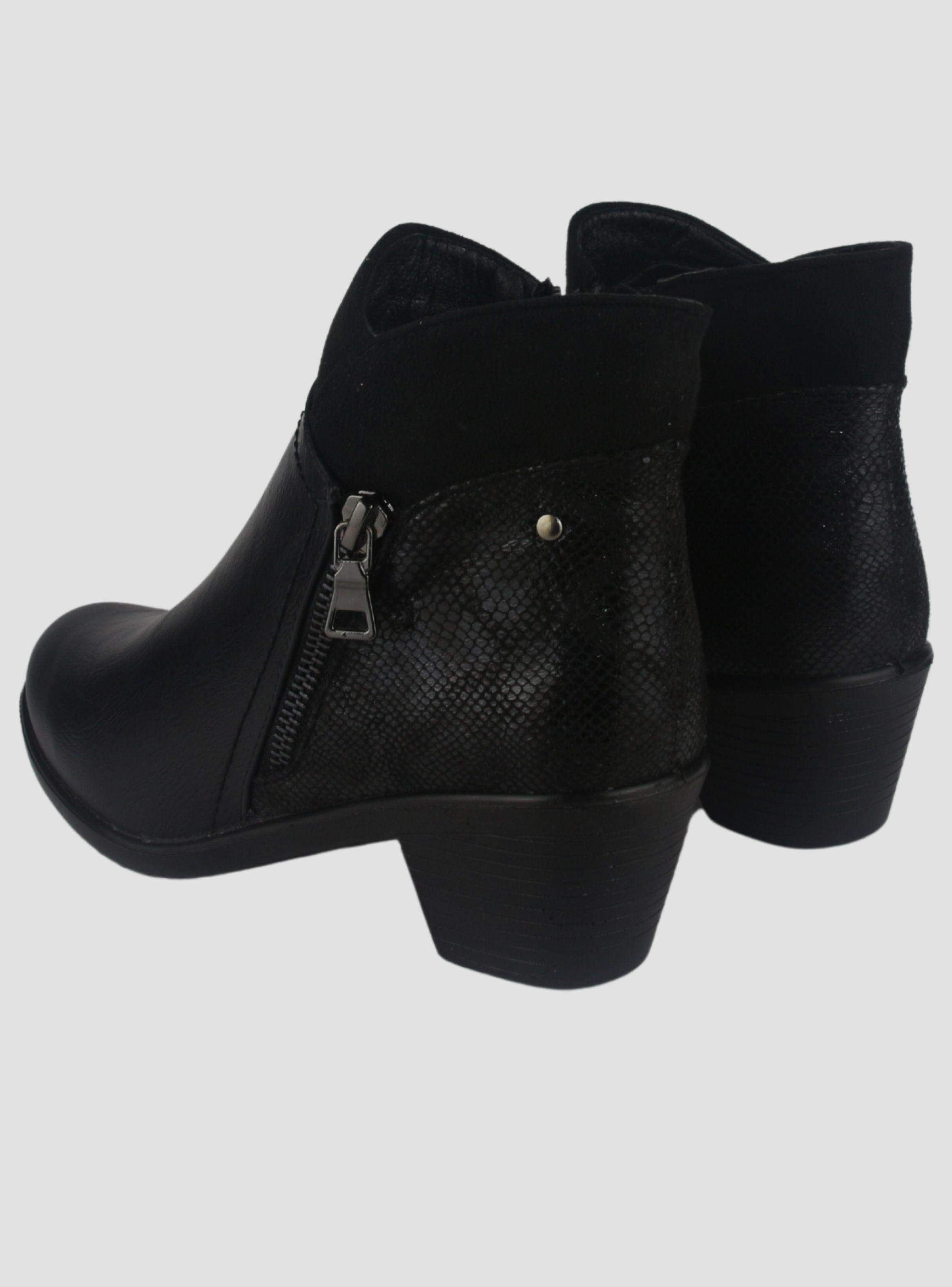 Botin Chalada Mujer Litang-2 Negro Casual-5