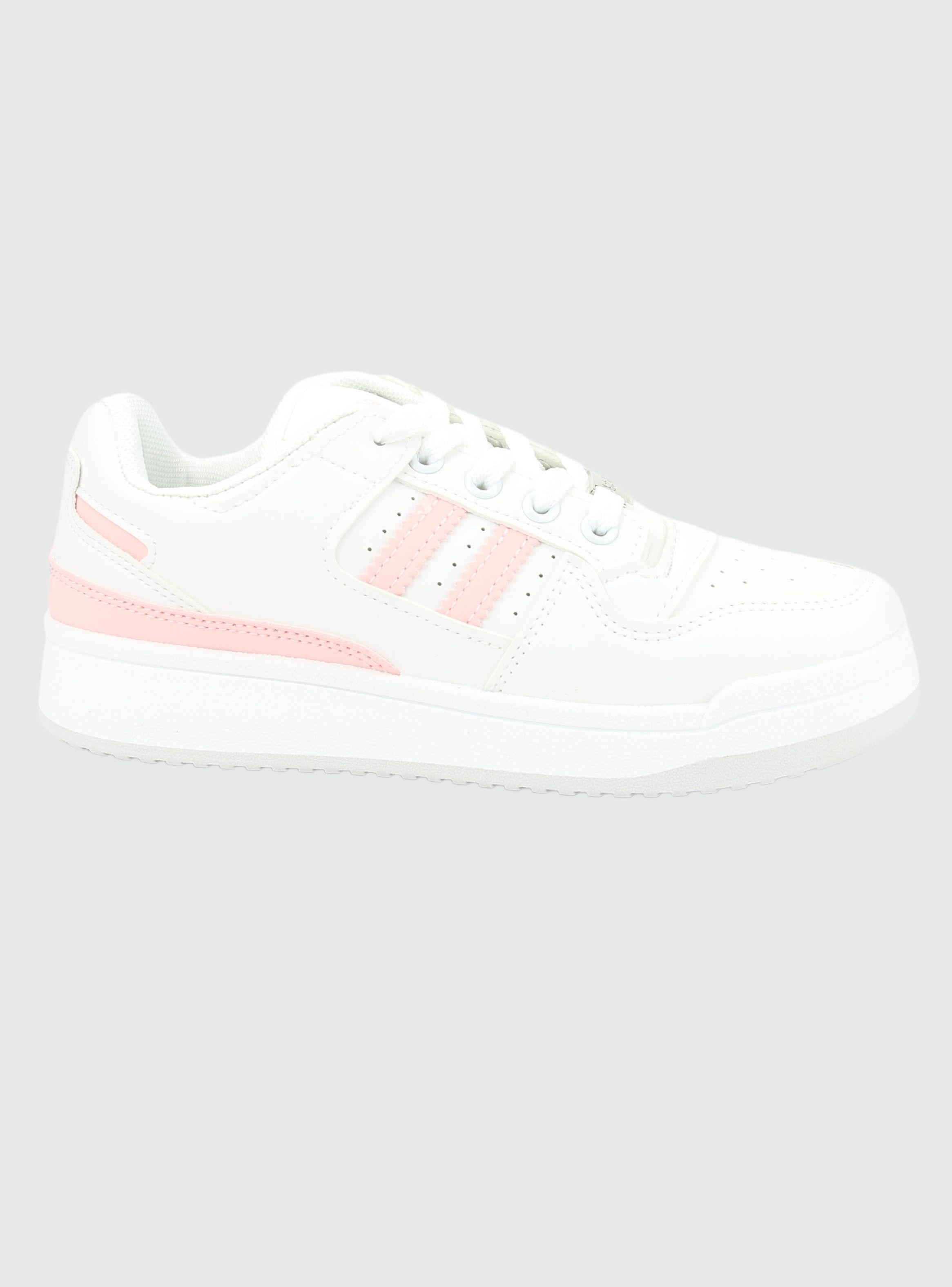Zapatilla Chalada Mujer Juve-1 Blanco Rosado Urbano-0