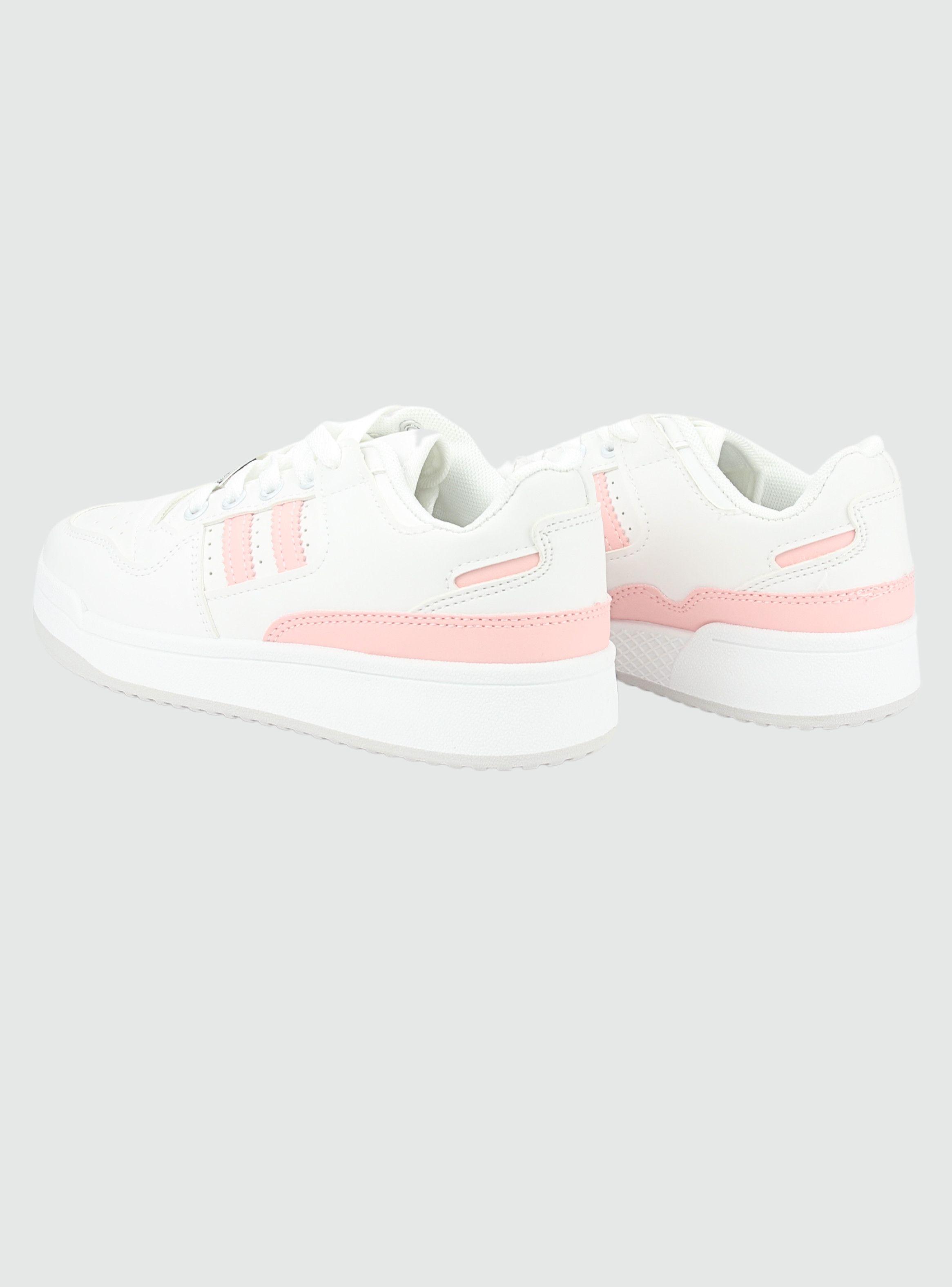 Zapatilla Chalada Mujer Juve-1 Blanco Rosado Urbano-5