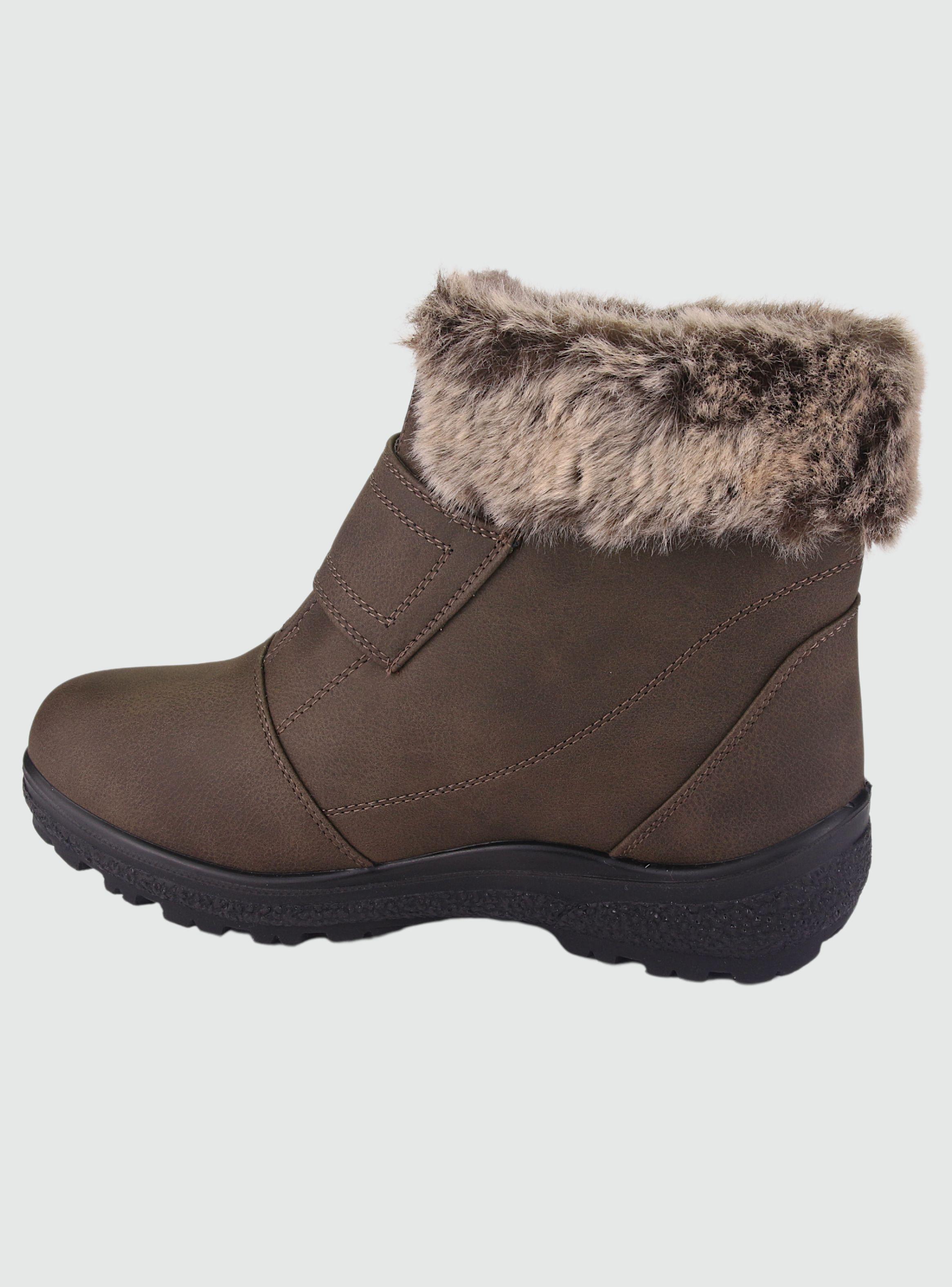 Botin Chalada Mujer Winter-2 Café Casual-1