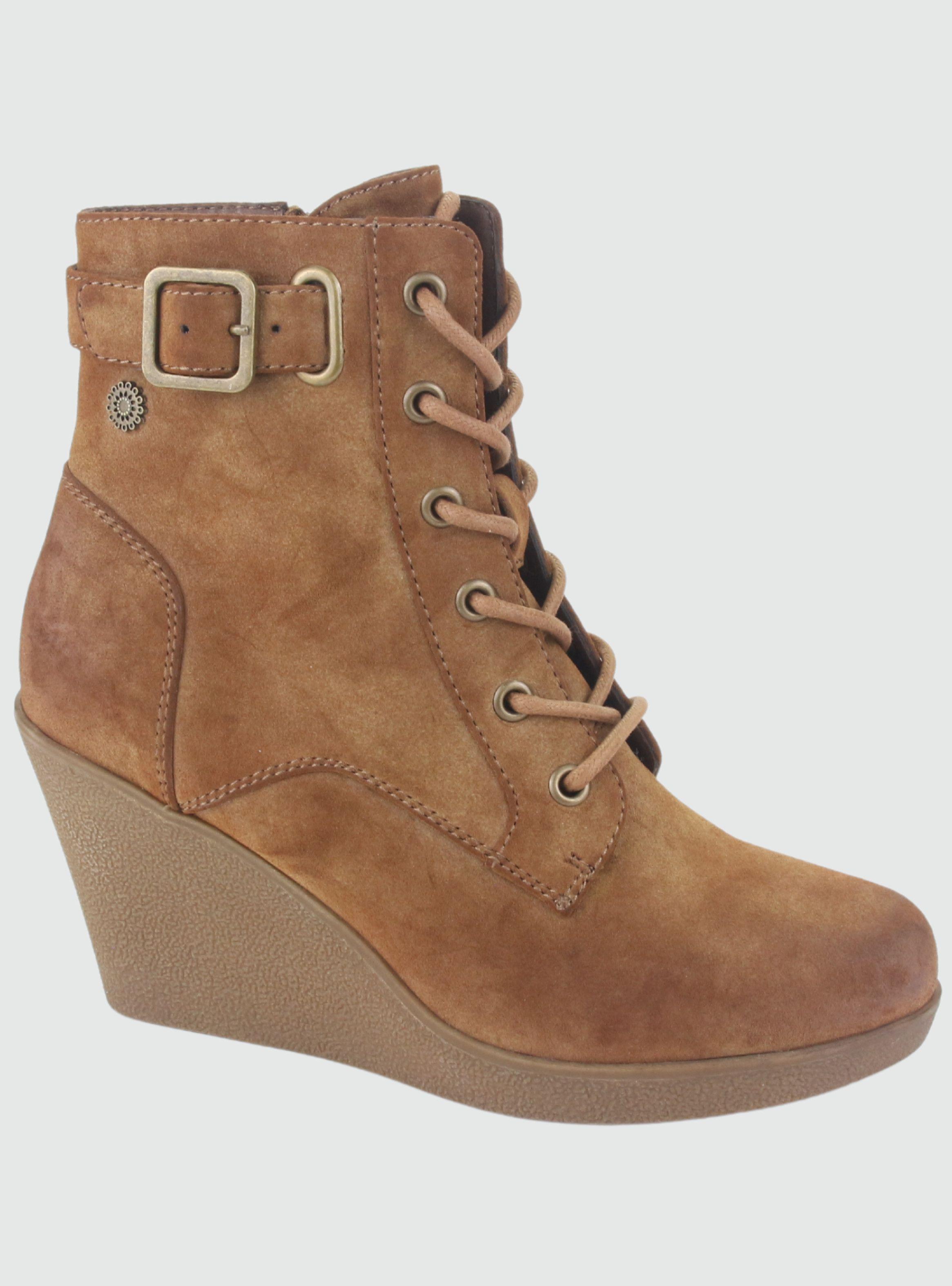 Botin Chalada Mujer Wedge-44 Tostado Casual-0