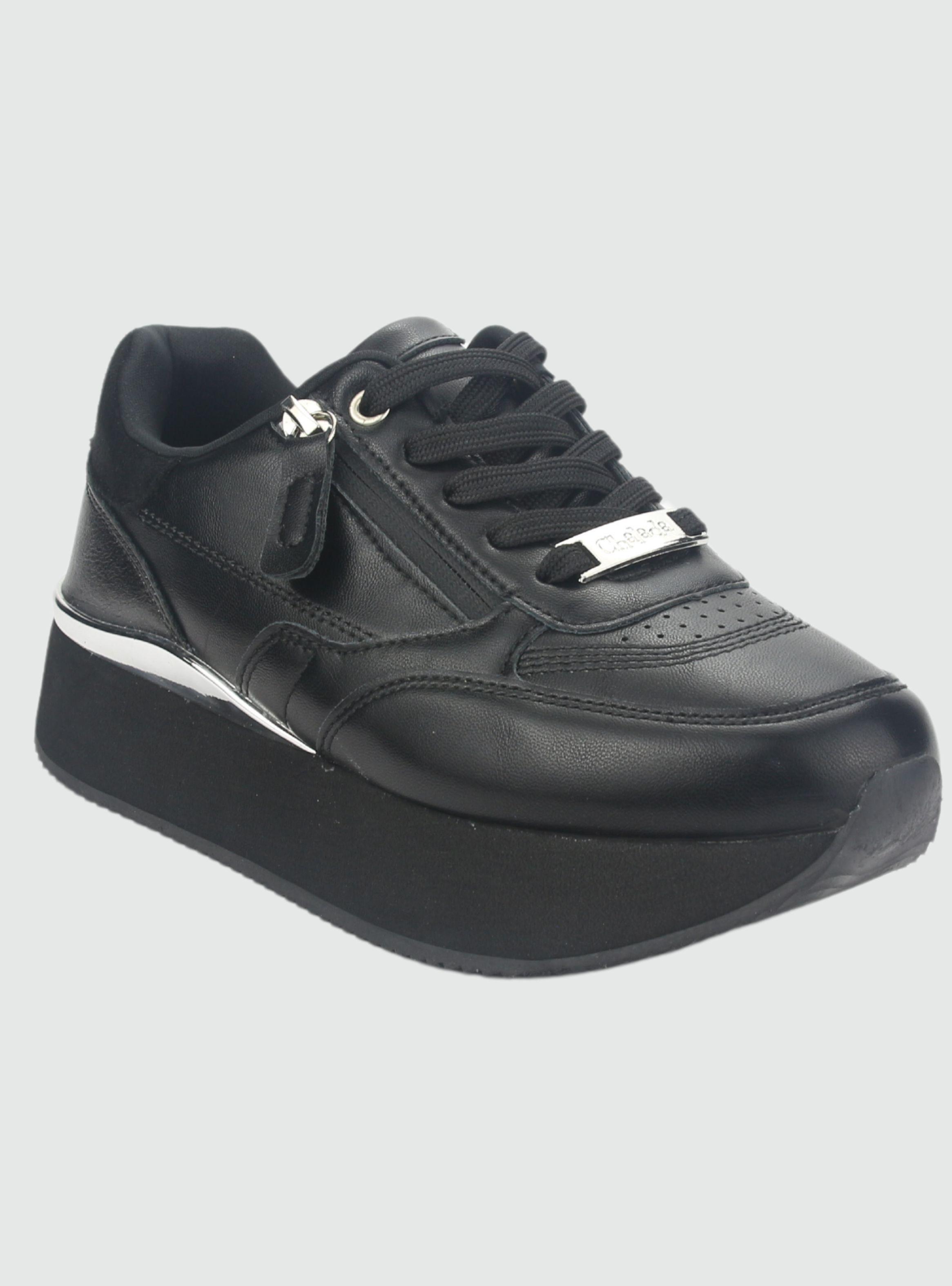Zapatilla Chalada Mujer Friki-2 Negro Urbano-2