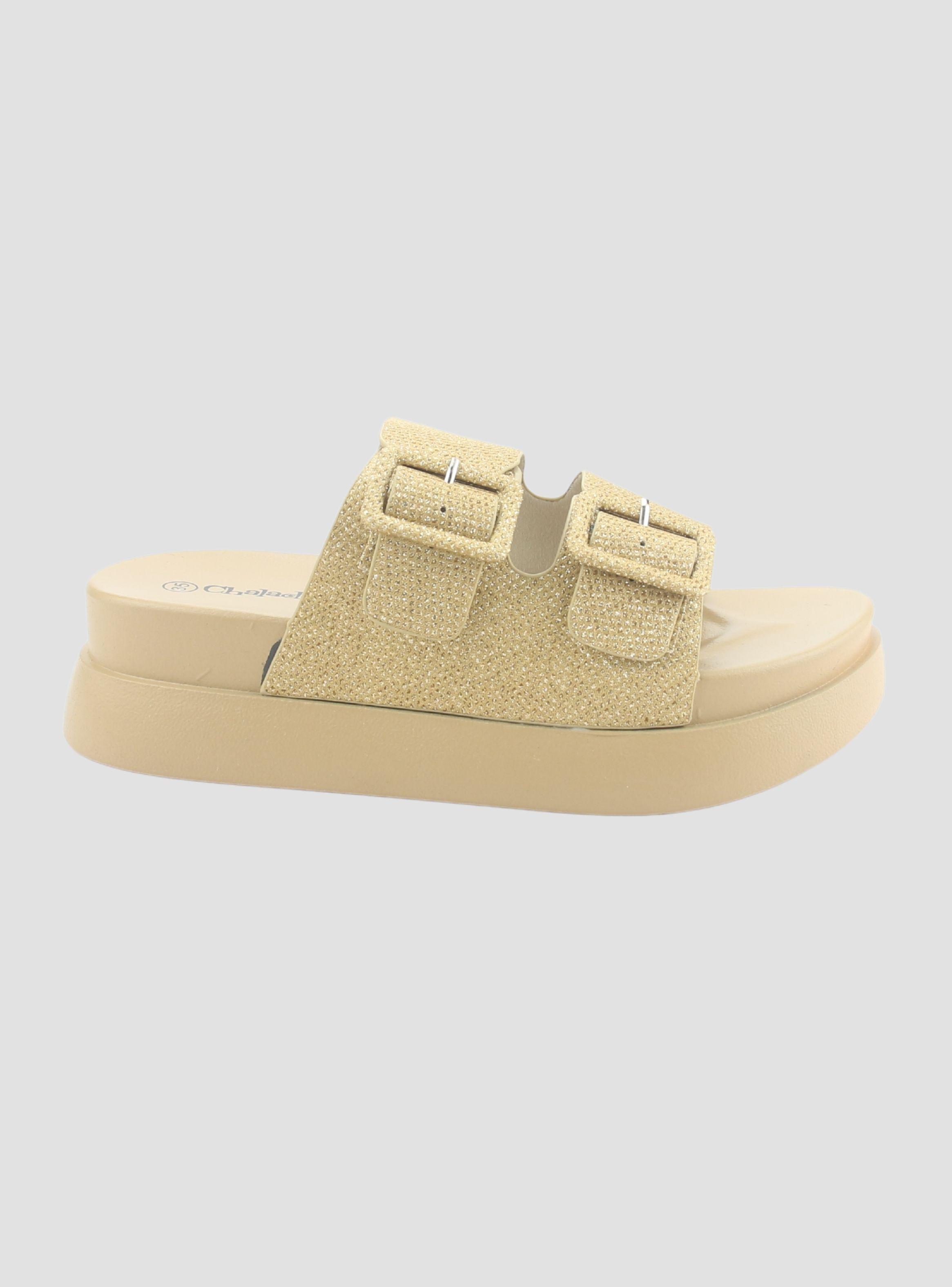 Sandalia Chalada Mujer Bora-20 Dorado Casual-0