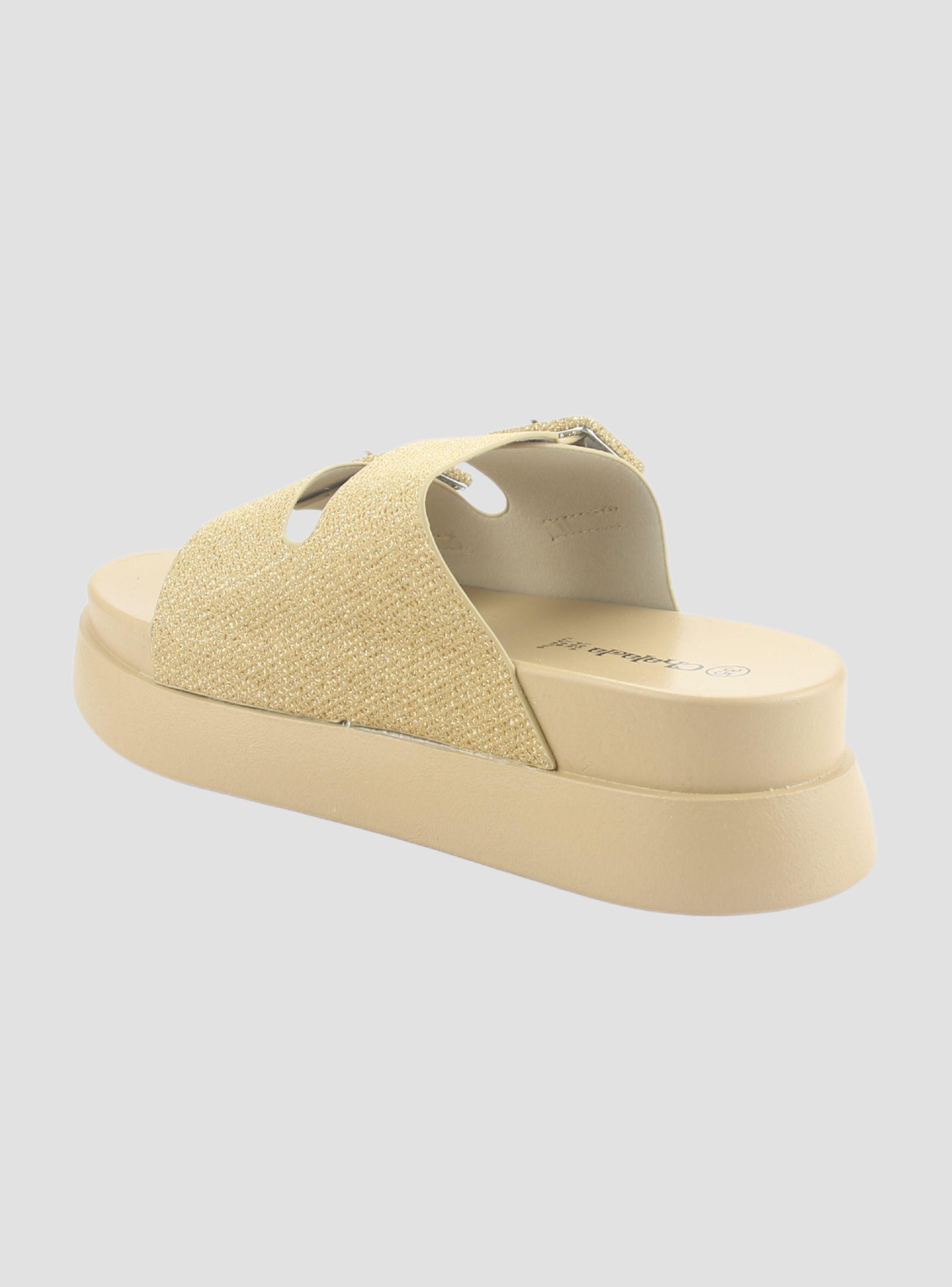 Sandalia Chalada Mujer Bora-20 Dorado Casual-3