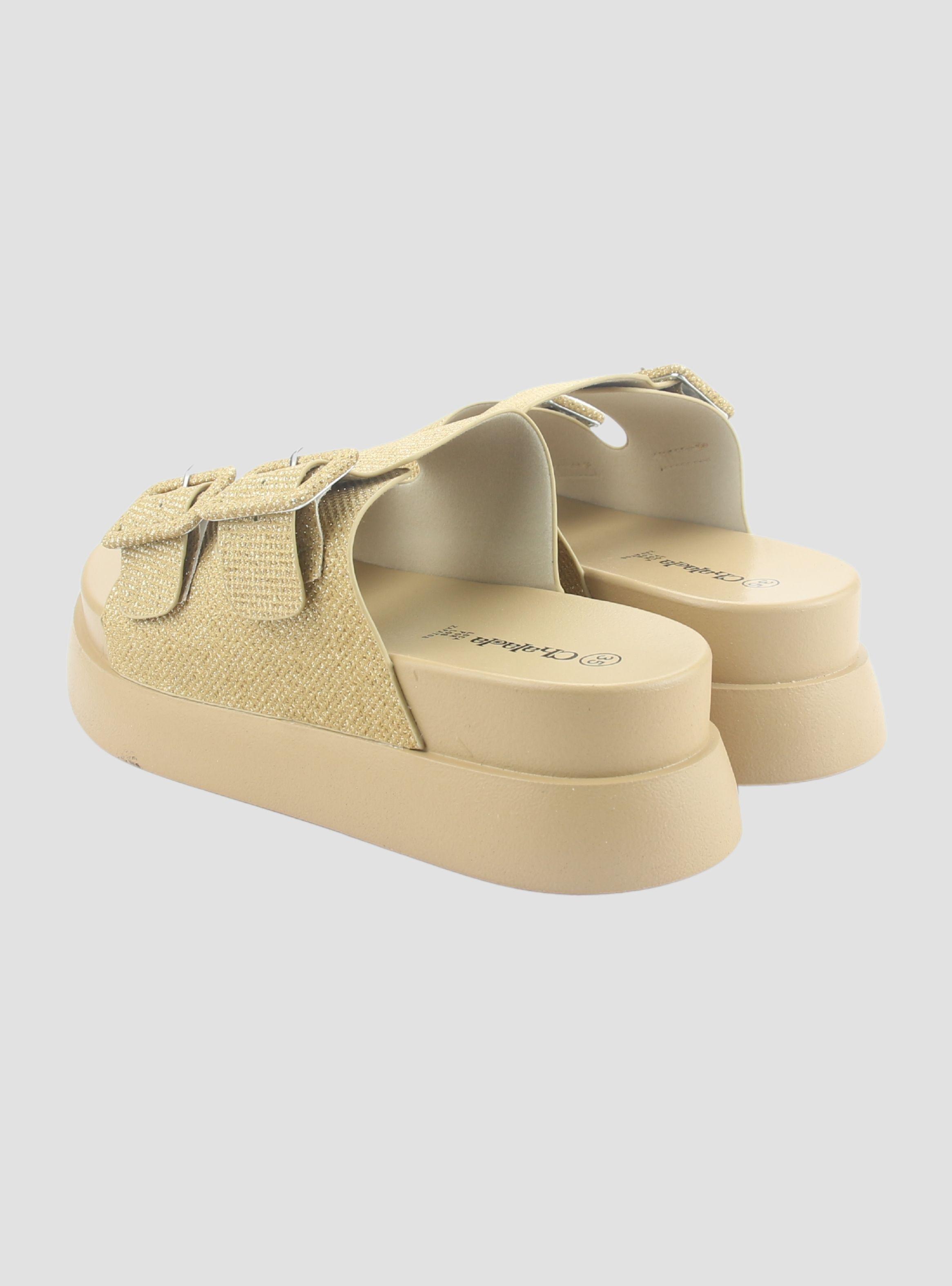 Sandalia Chalada Mujer Bora-20 Dorado Casual-5