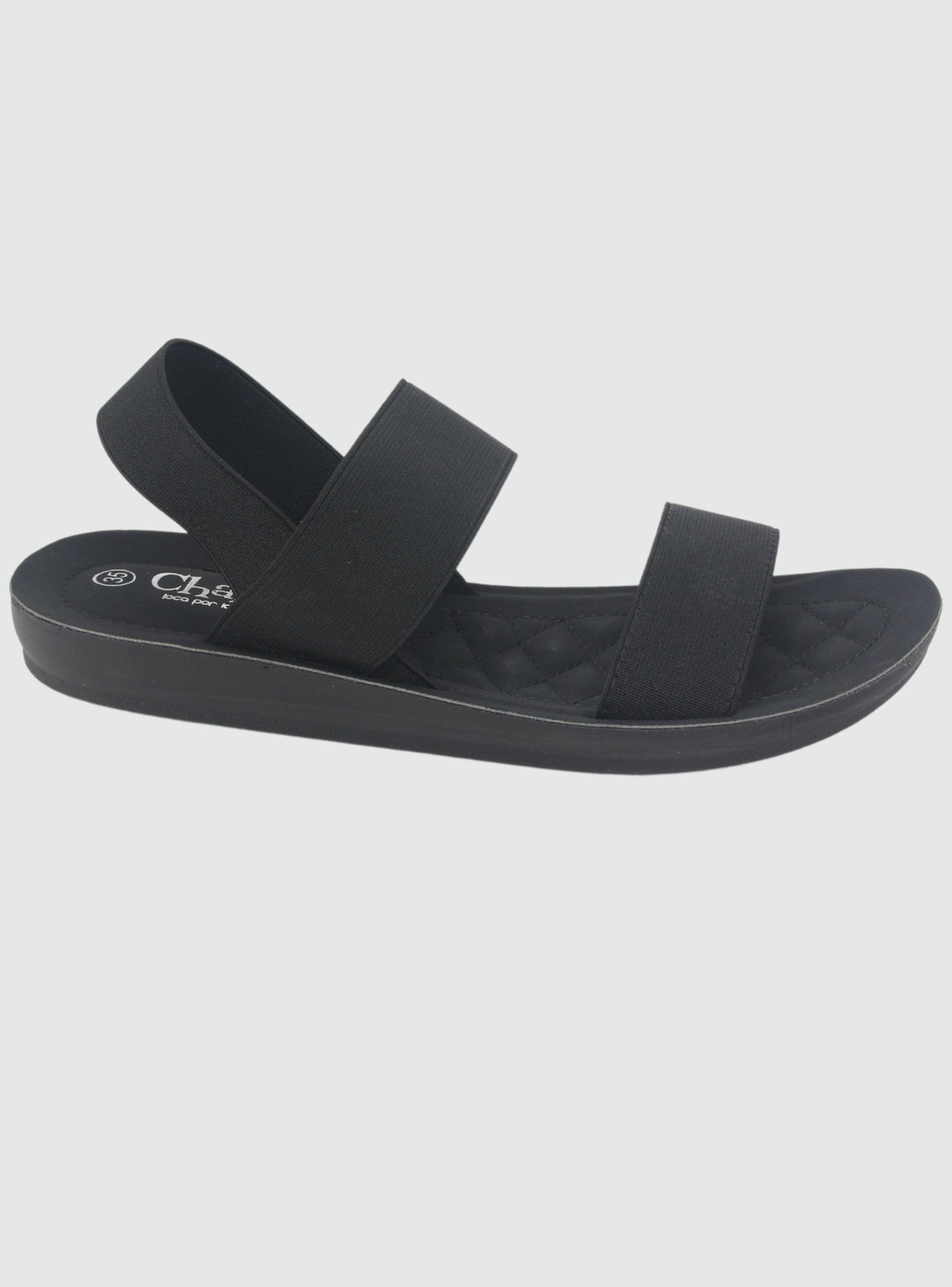 Sandalia Chalada Mujer Quanta-10 Negro Casual-0