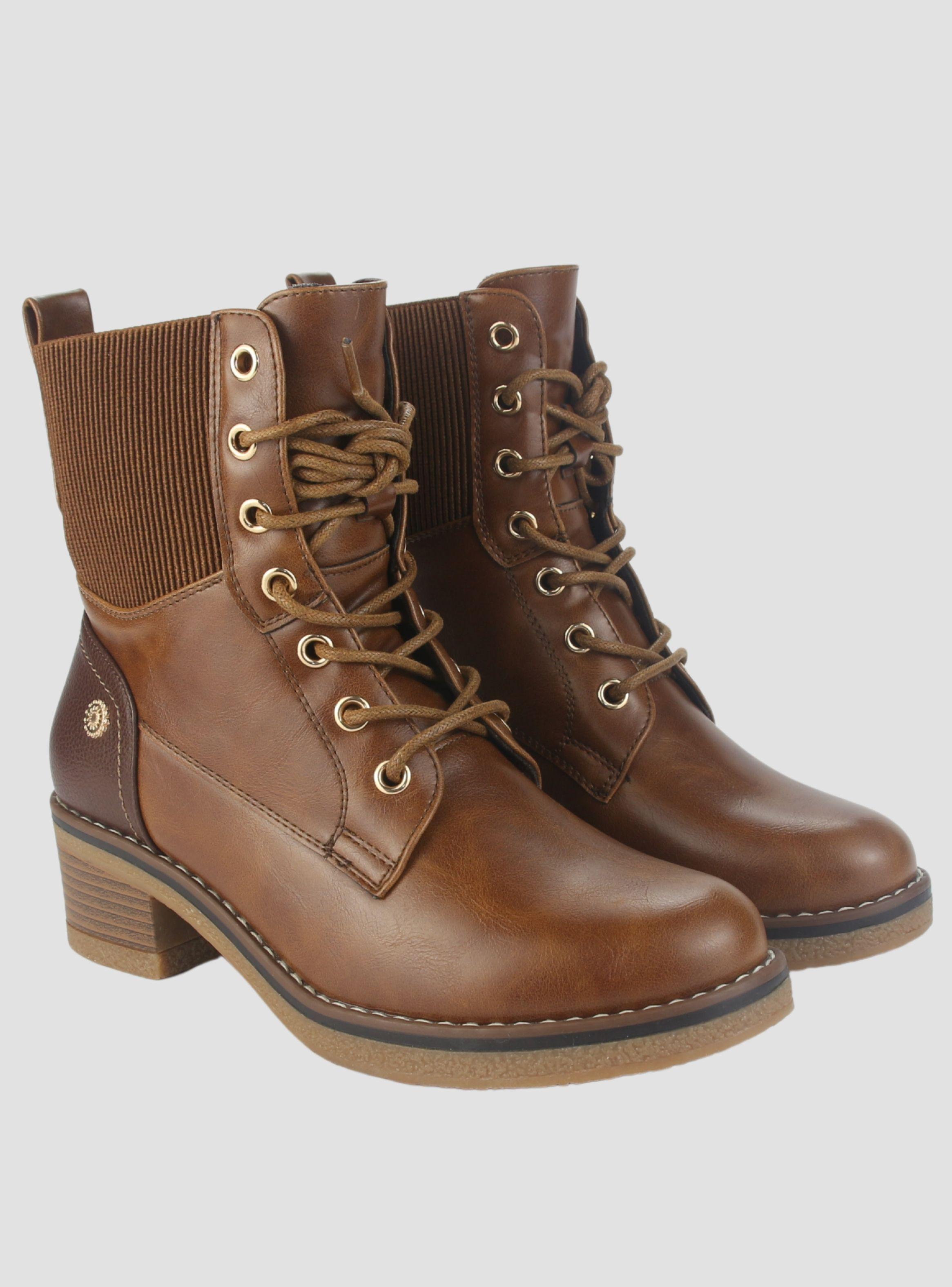 Botin Chalada Mujer Brike-2 Tostado Casual-4