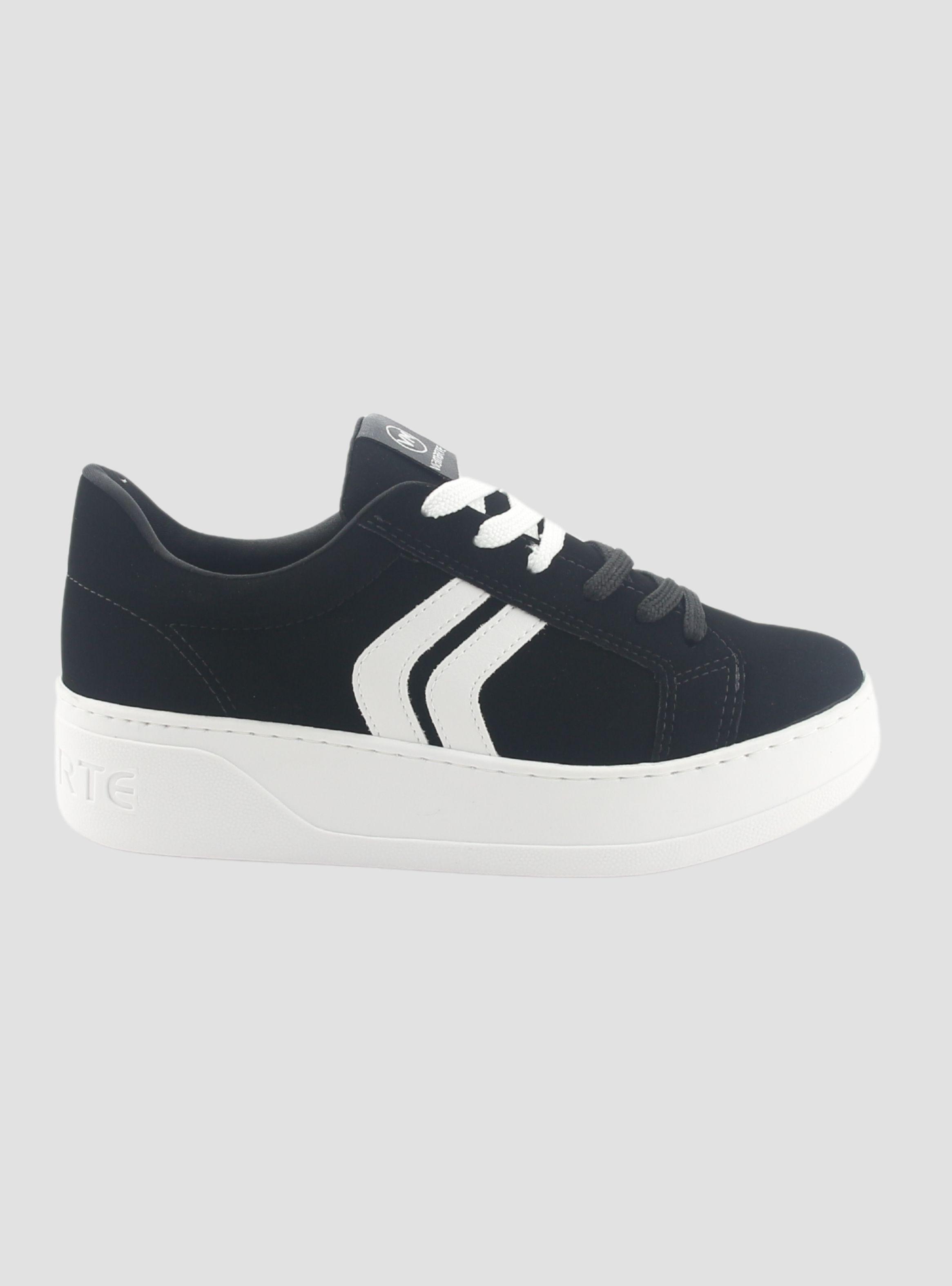 Zapatilla Via Marte Mujer 023-011-01 Negro Casual-0