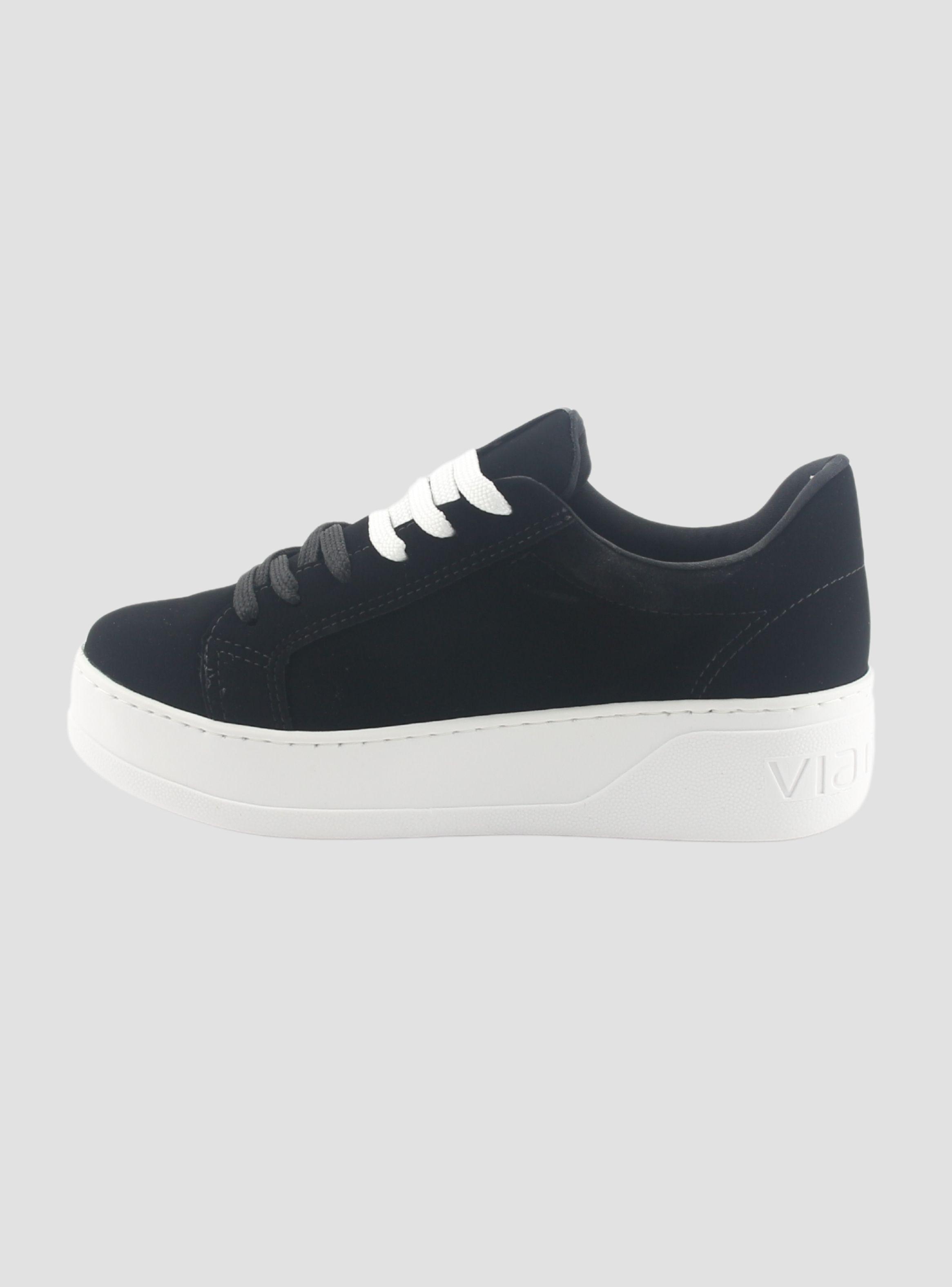 Zapatilla Via Marte Mujer 023-011-01 Negro Casual-1