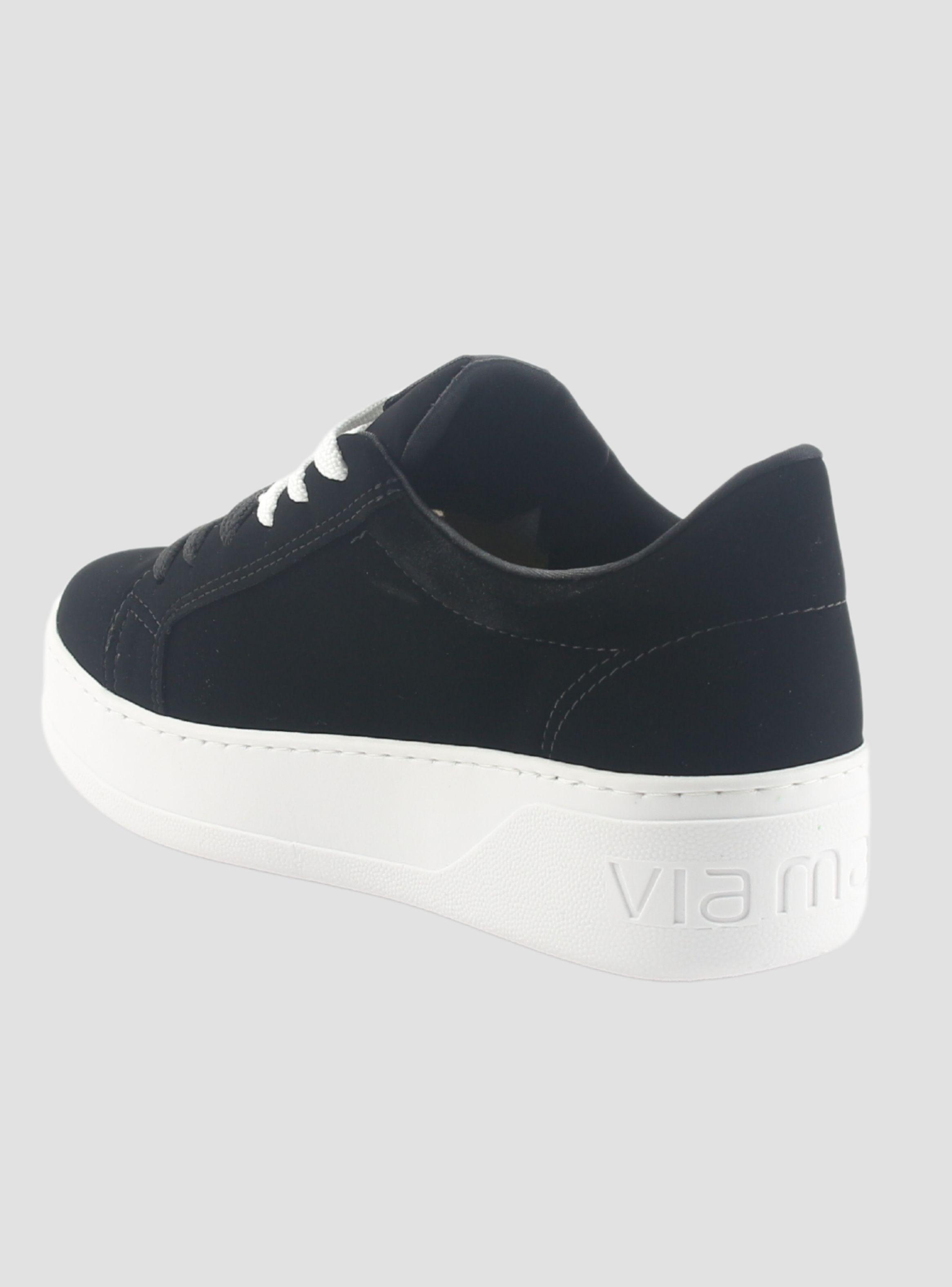 Zapatilla Via Marte Mujer 023-011-01 Negro Casual-3