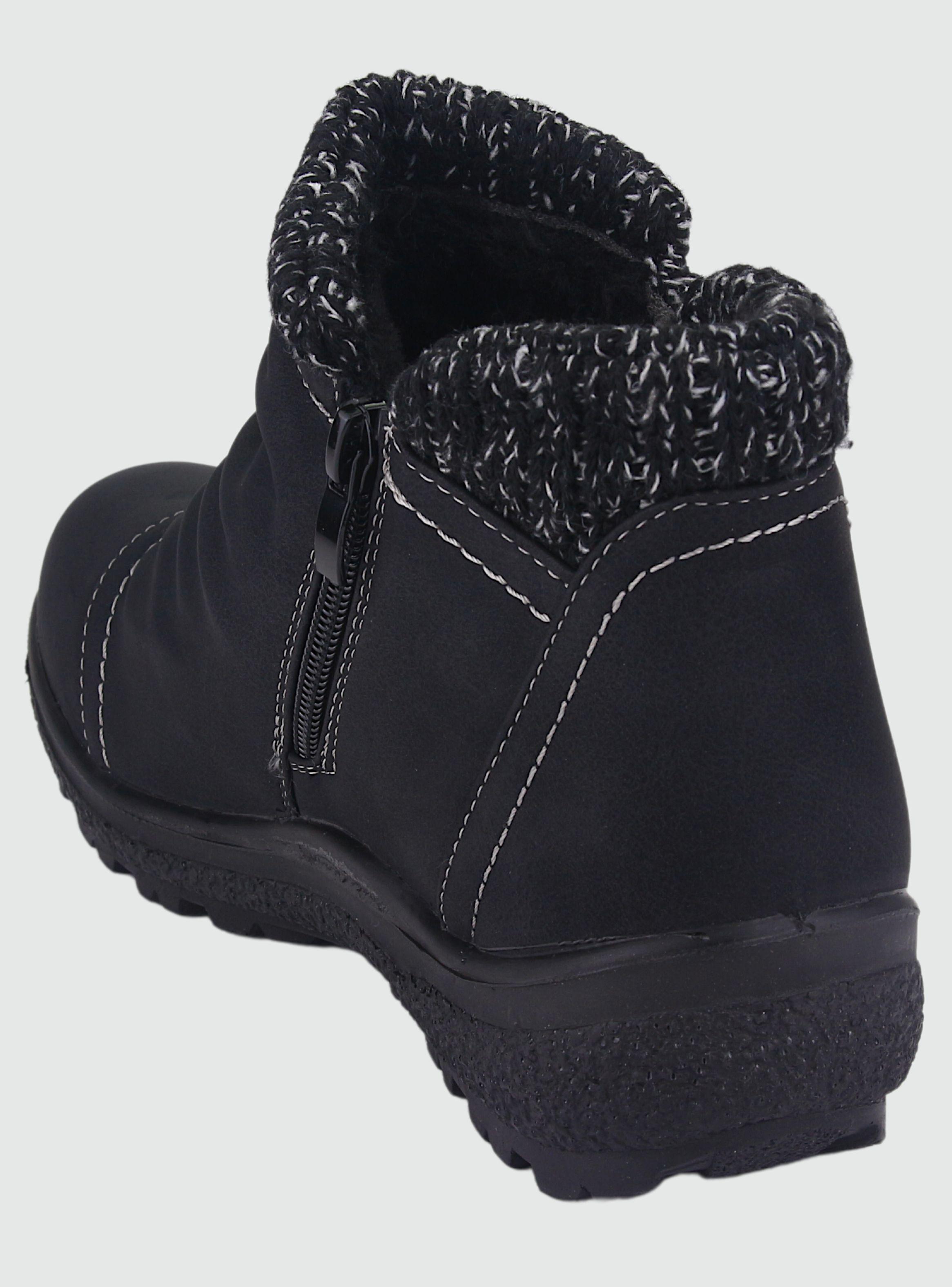 Botin Chalada Mujer Winter-1 Negro Casual-3