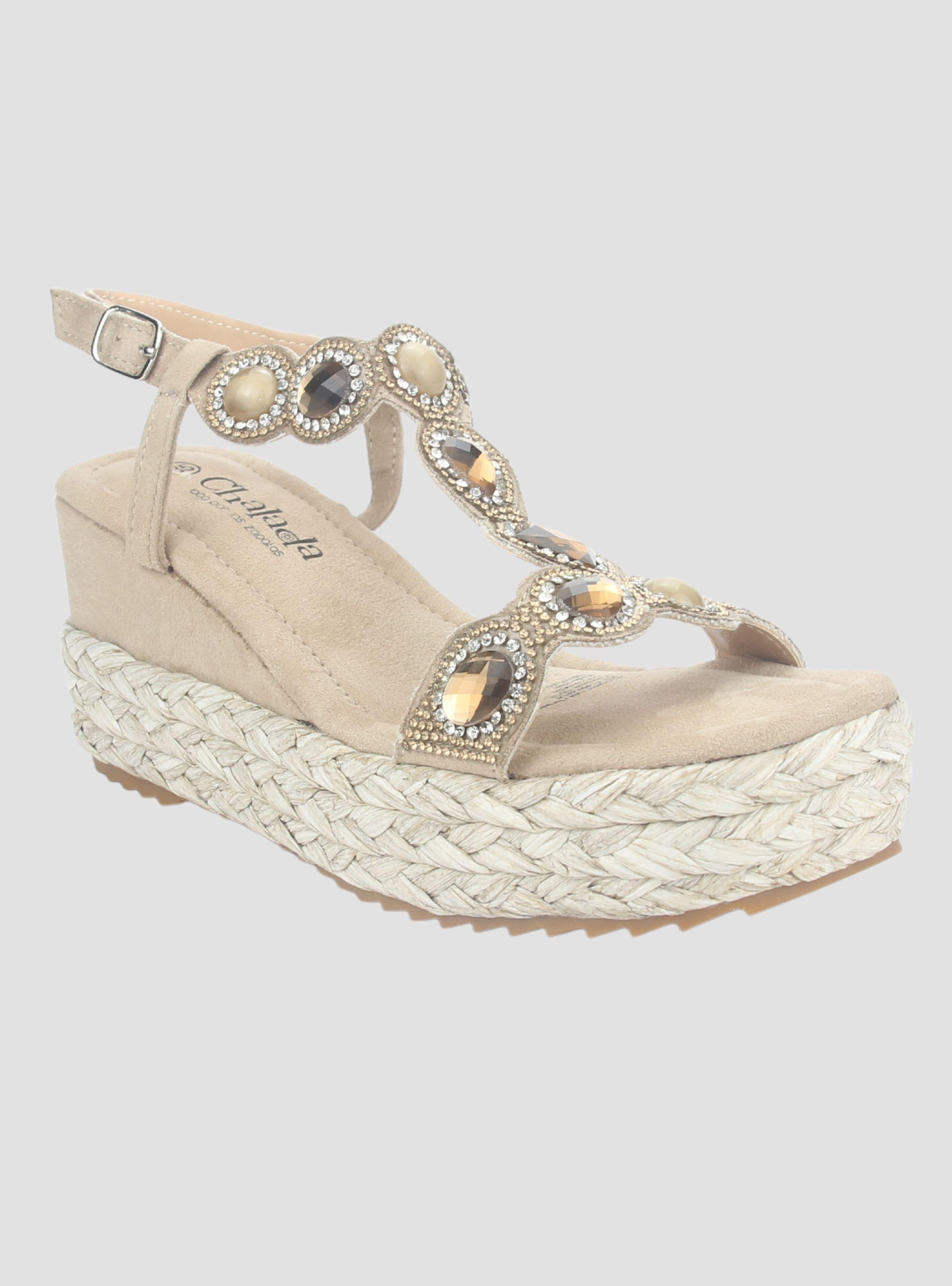 Sandalia Chalada Mujer Pole-1 Taupe Plataforma-2