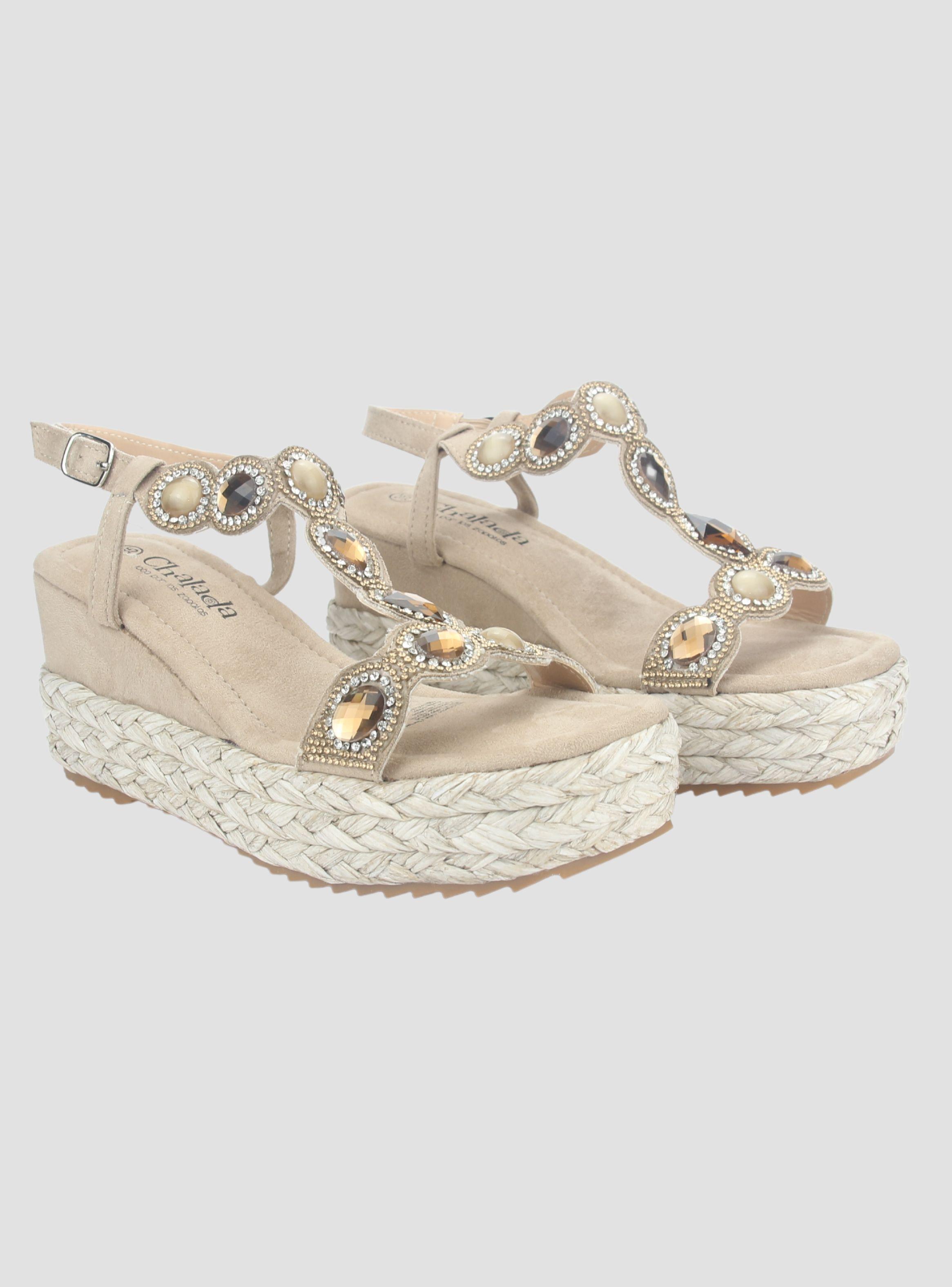 Sandalia Chalada Mujer Pole-1 Taupe Plataforma-4