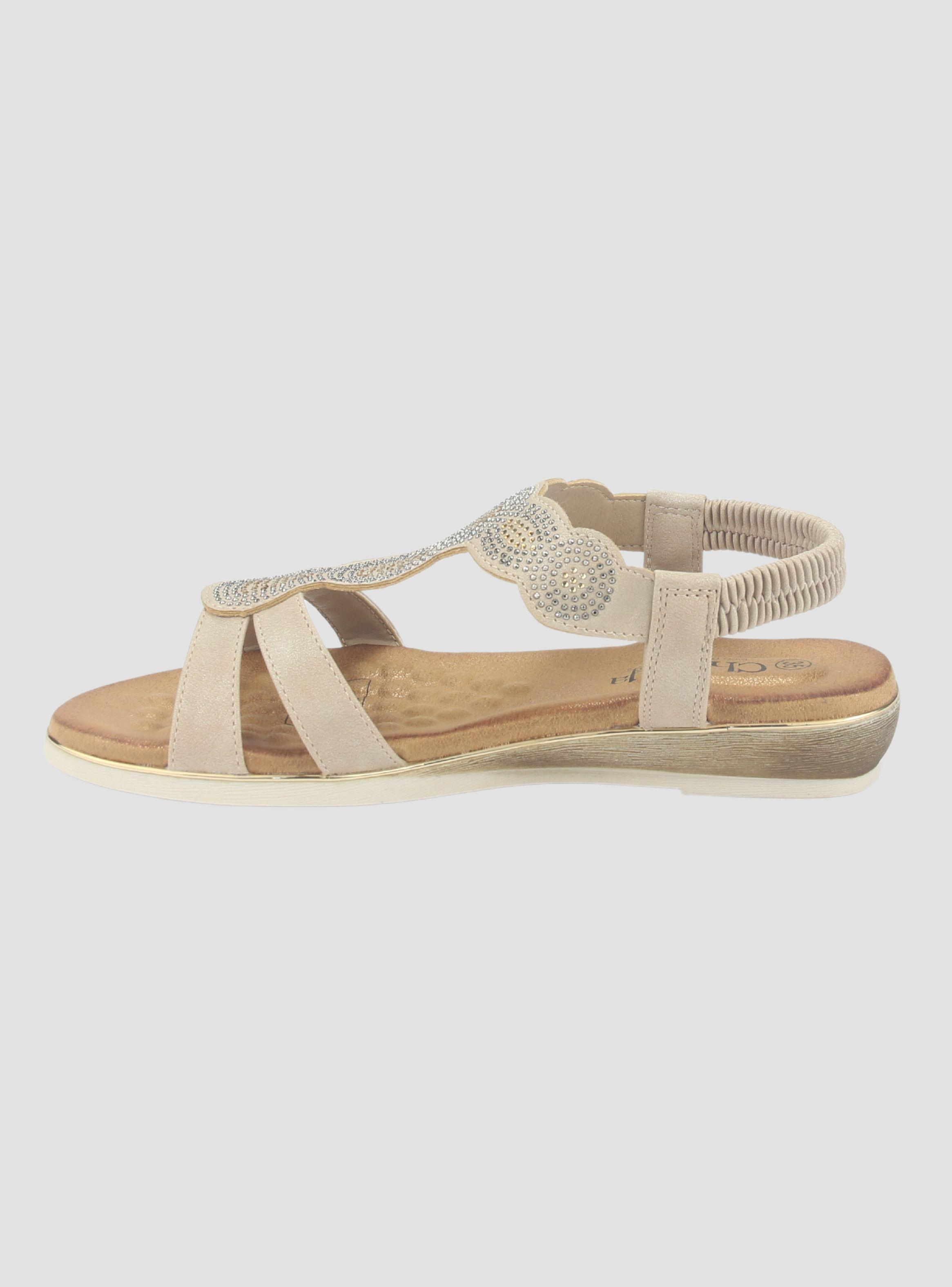 Sandalia Chalada Mujer Alka-1 Dorado Casual-1