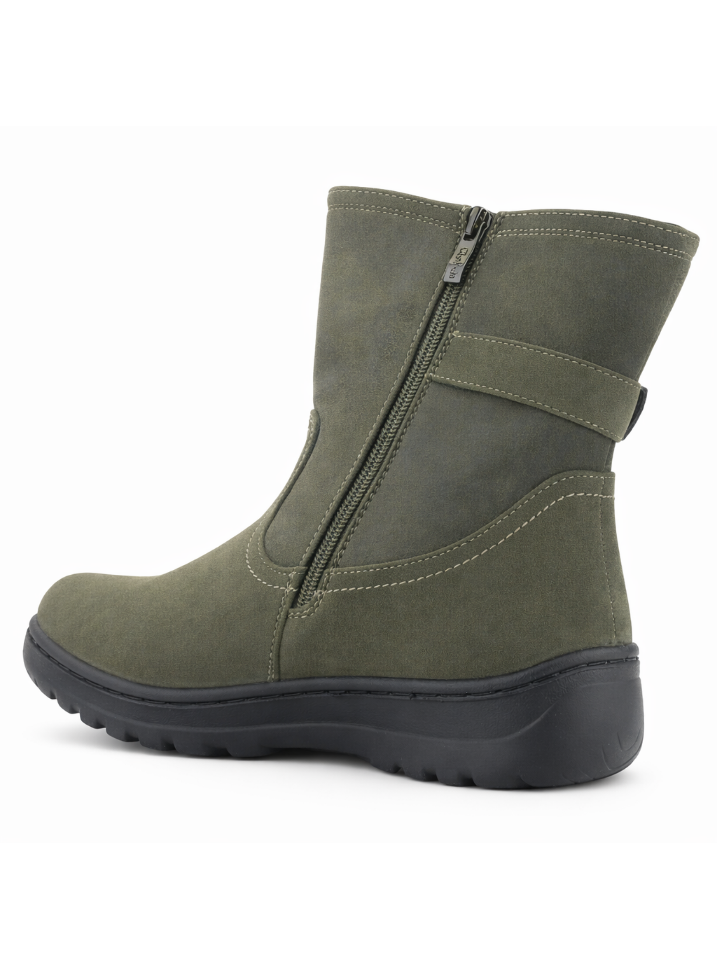 Botin Oliva Mujer Casual Chalada Qual-3