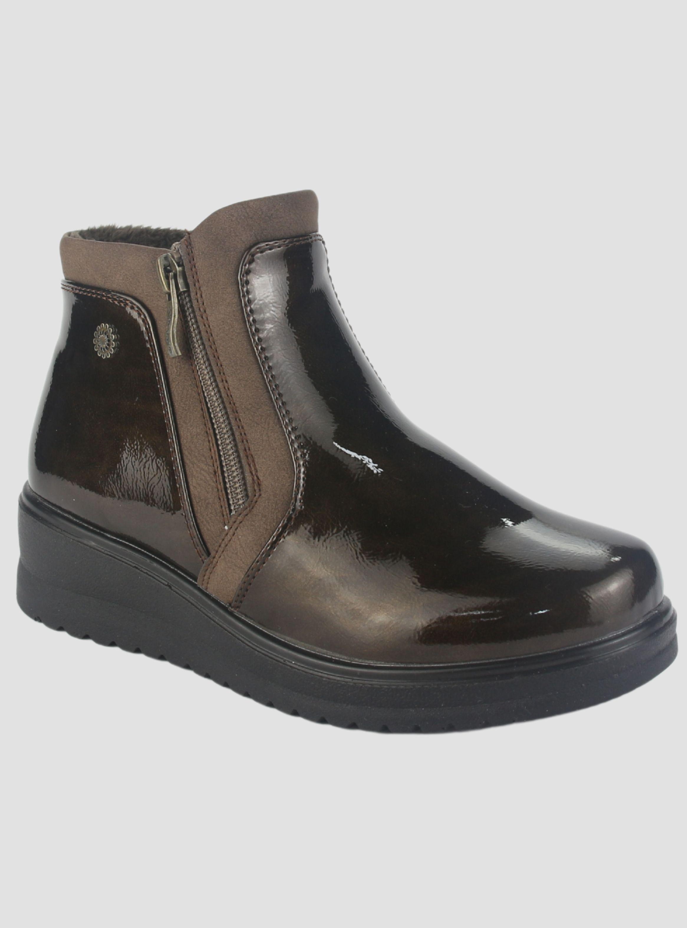 Botin Chalada Mujer Rayo-3 Café Casual-2