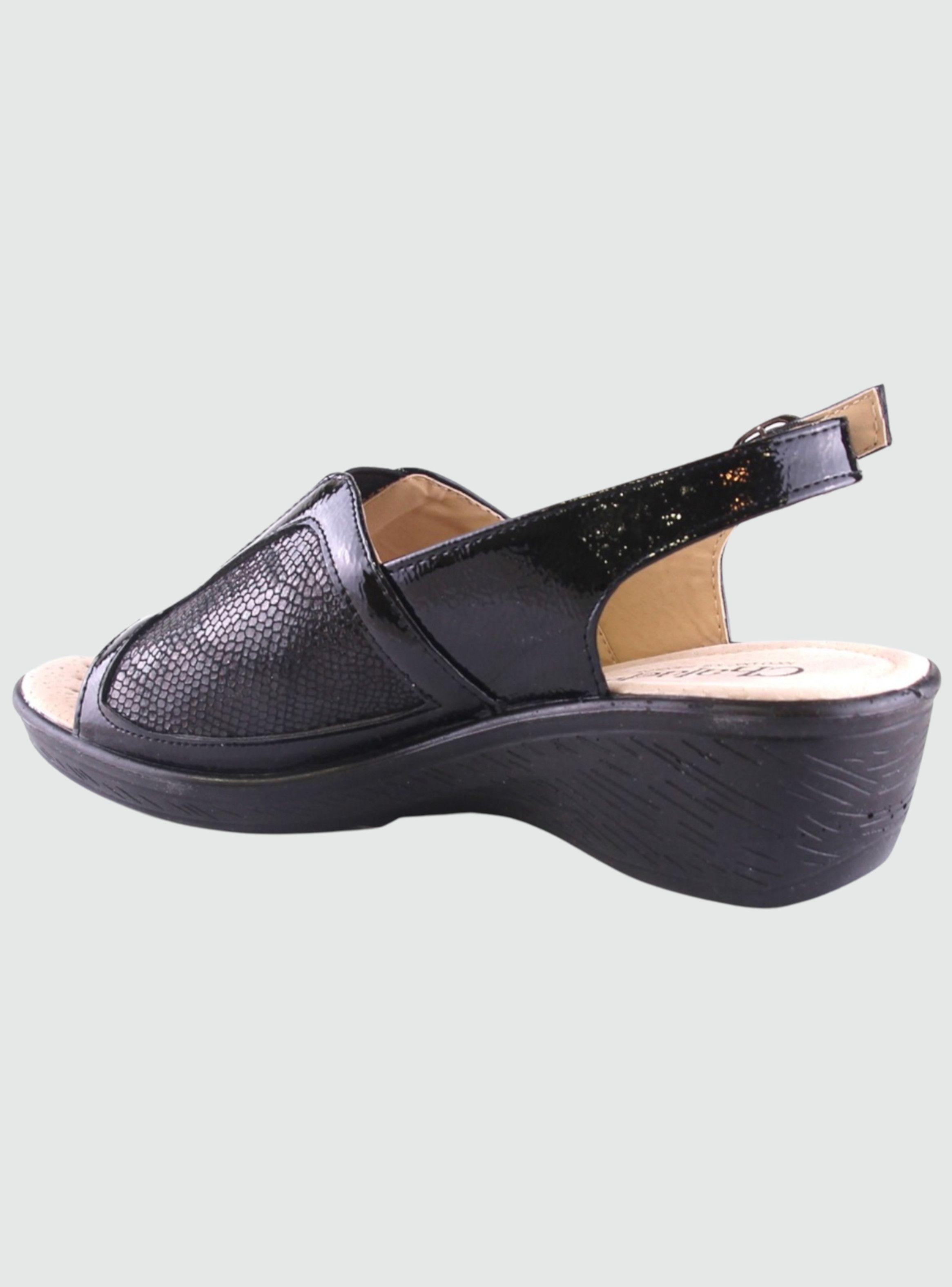 Sandalia Chalada Mujer Didi-1 Negro Comfort-1
