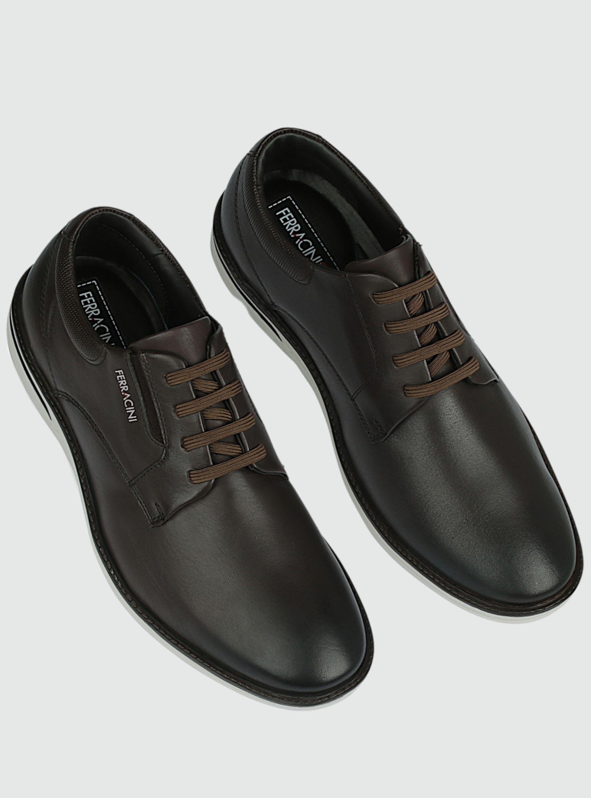 Zapato Ferracini Hombre 3618 Monterrey Café Casual-1