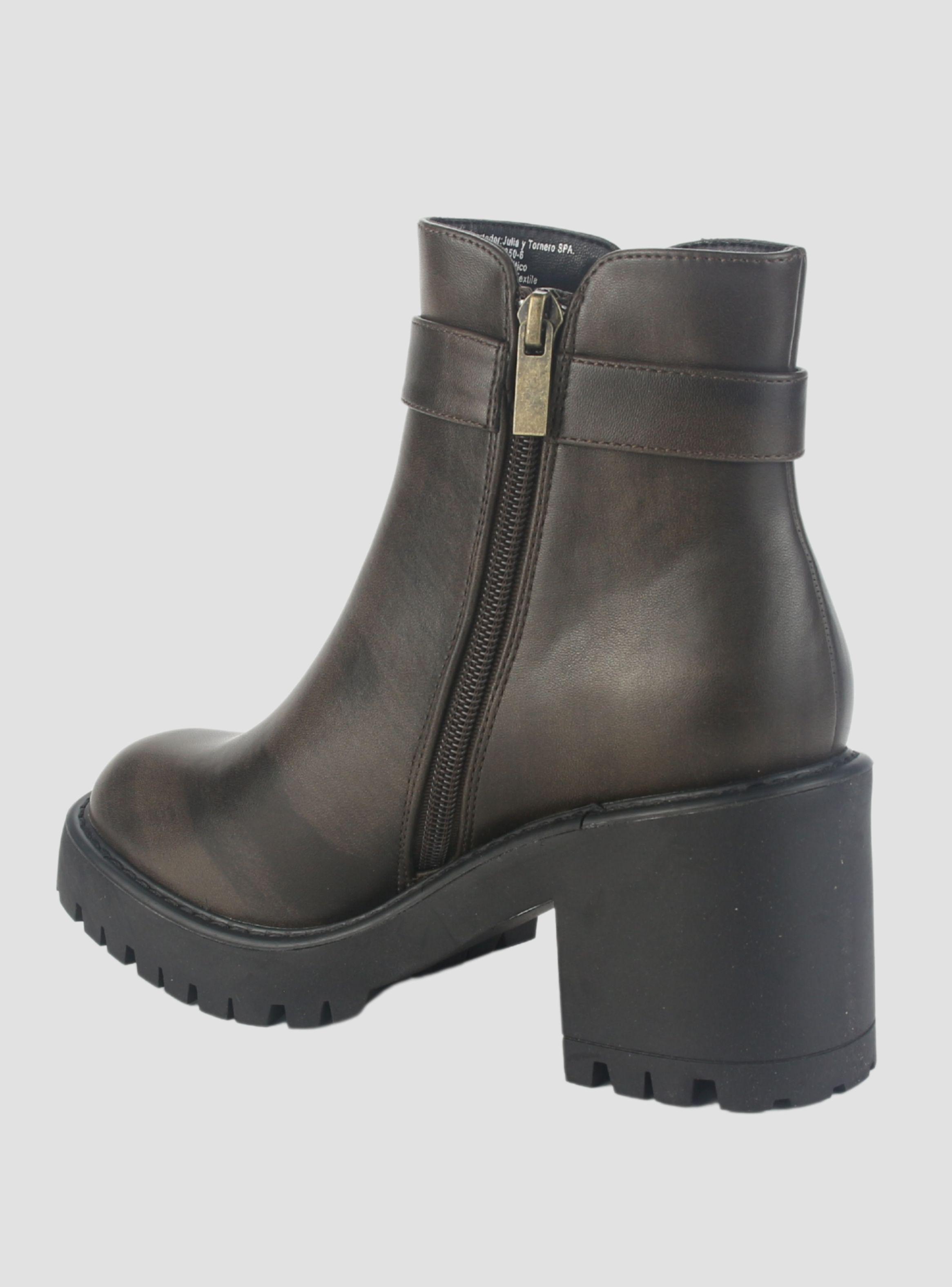 Botin Chalada Mujer Tere-2 Café Casual-3