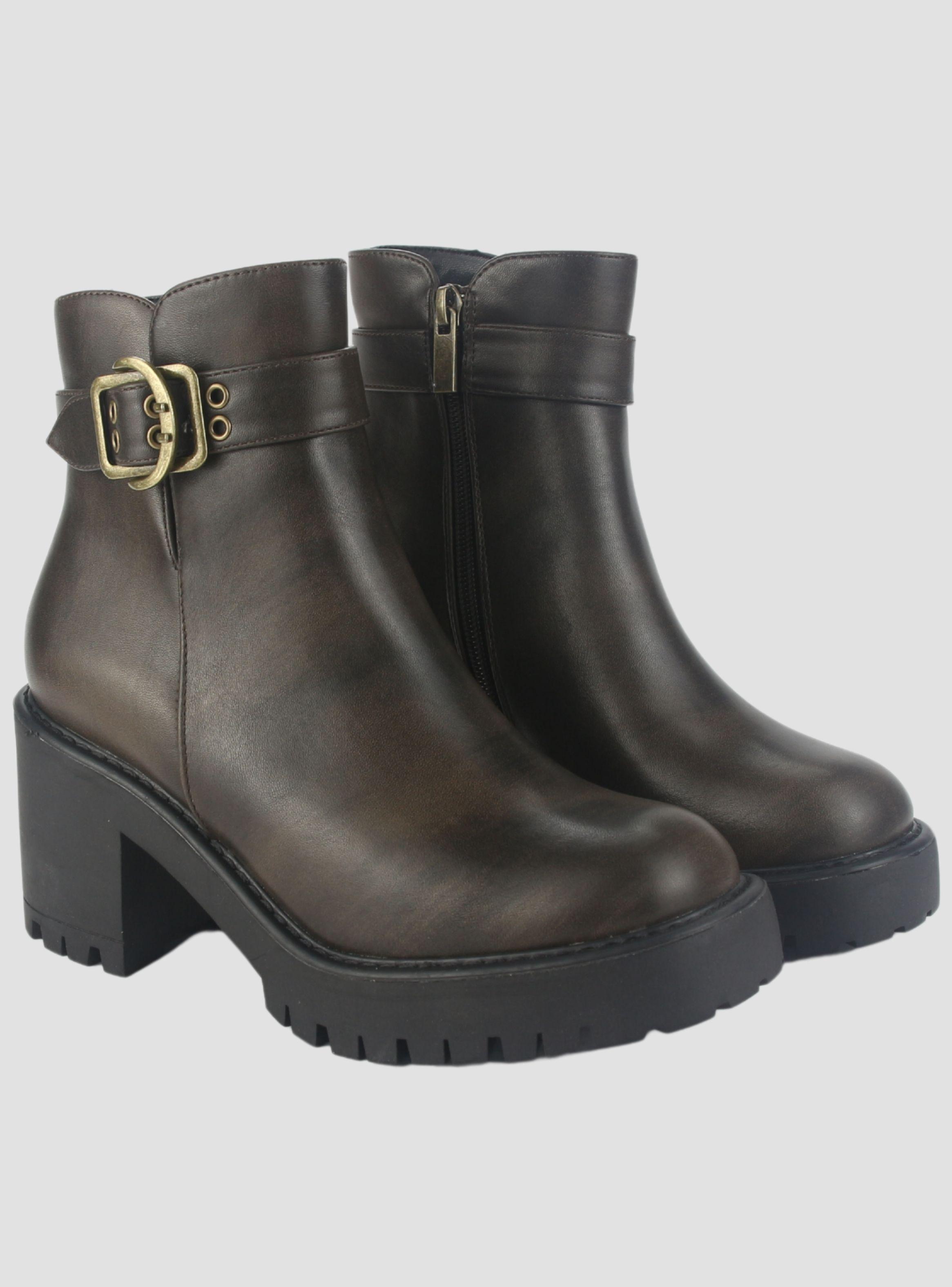 Botin Chalada Mujer Tere-2 Café Casual-4