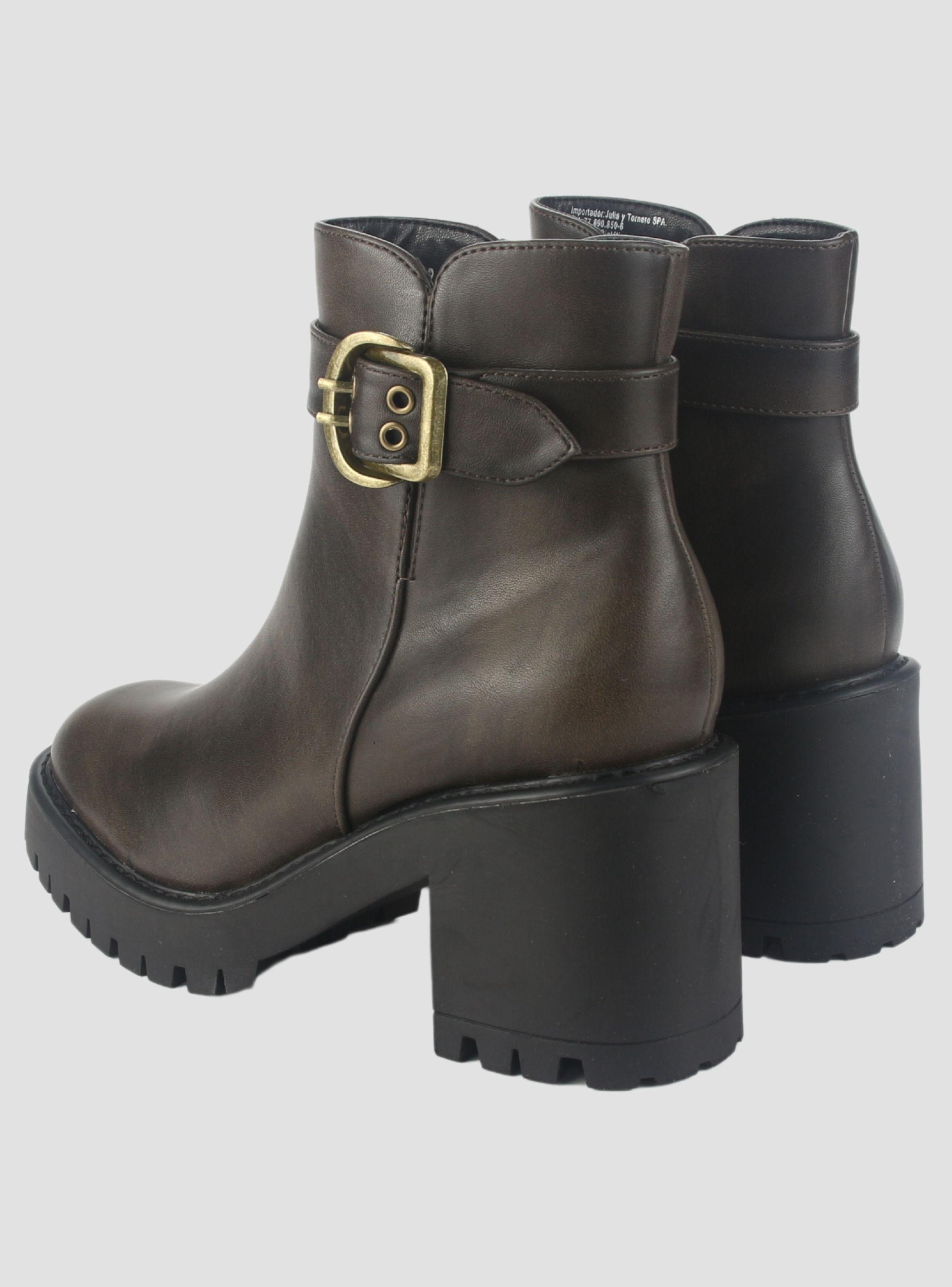 Botin Chalada Mujer Tere-2 Café Casual-5