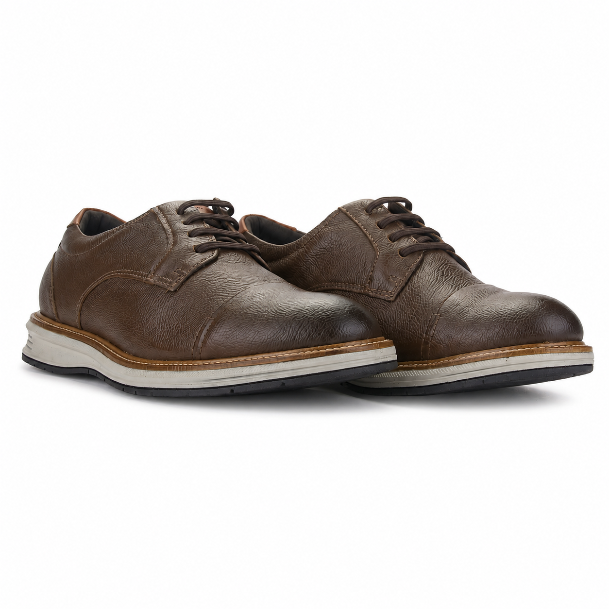Zapato Café Claro Hombre Casual Ferracini Austin 5166-6