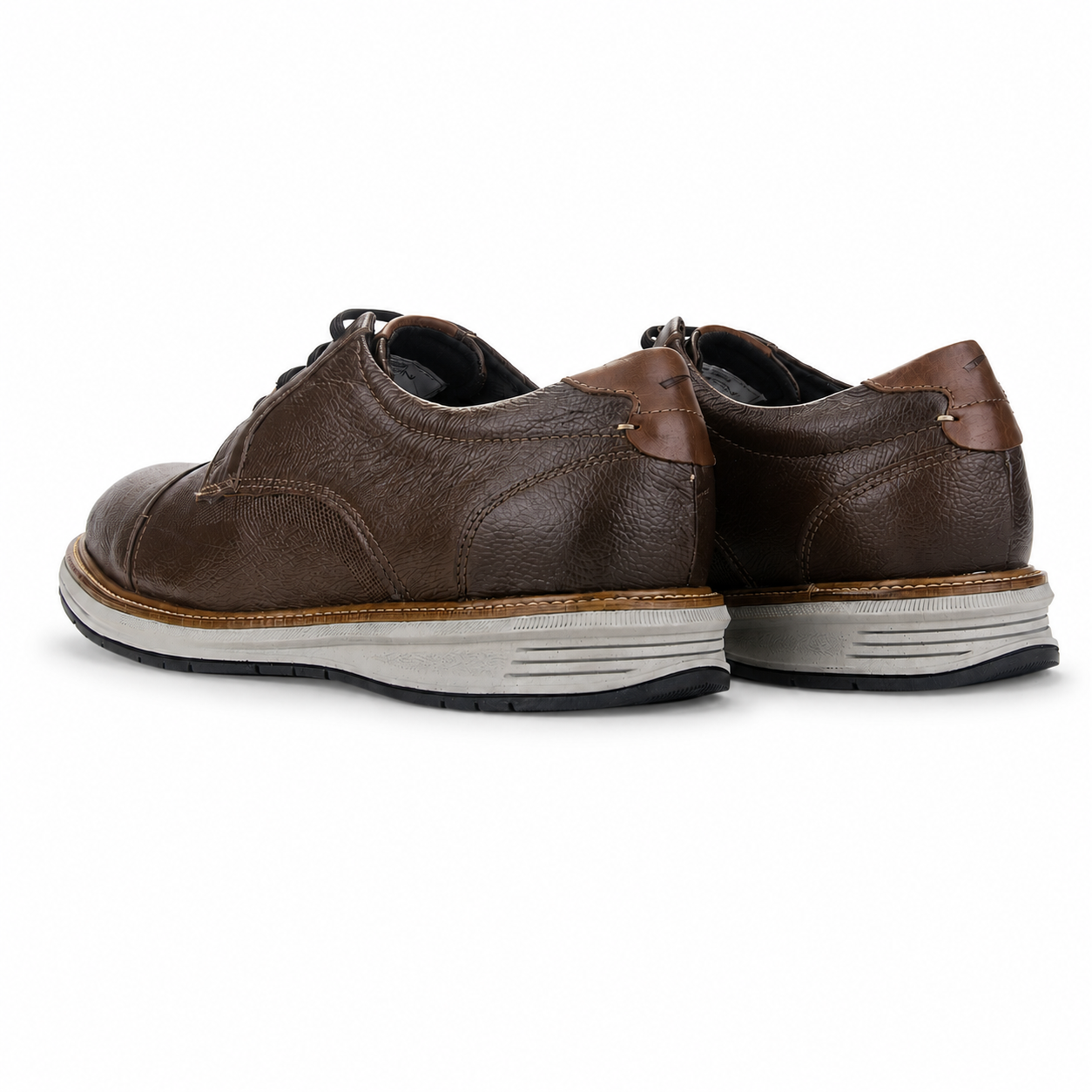 Zapato Café Claro Hombre Casual Ferracini Austin 5166-7