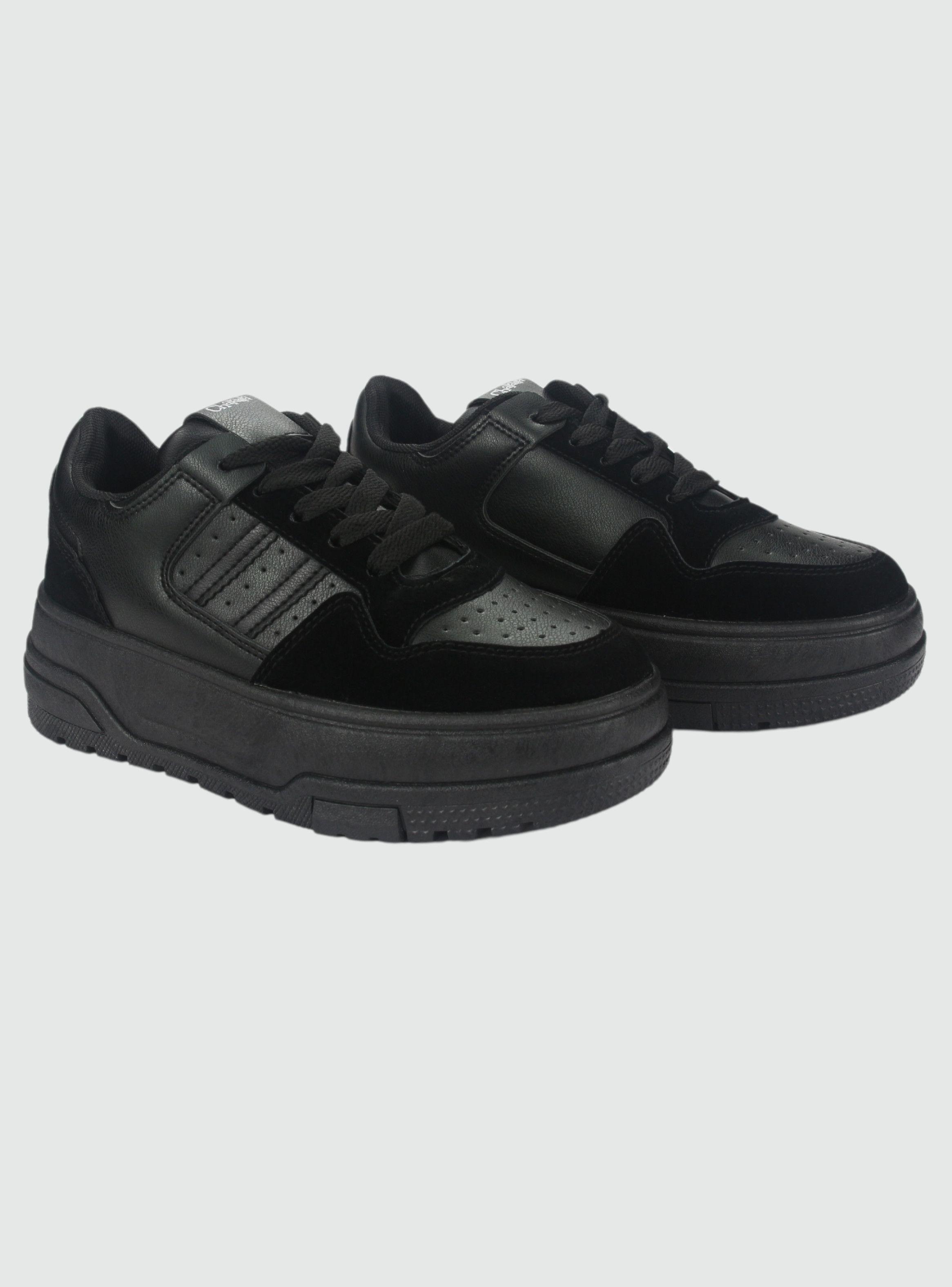 Zapatilla Chalada Mujer Trume-1 Negro Casual-4