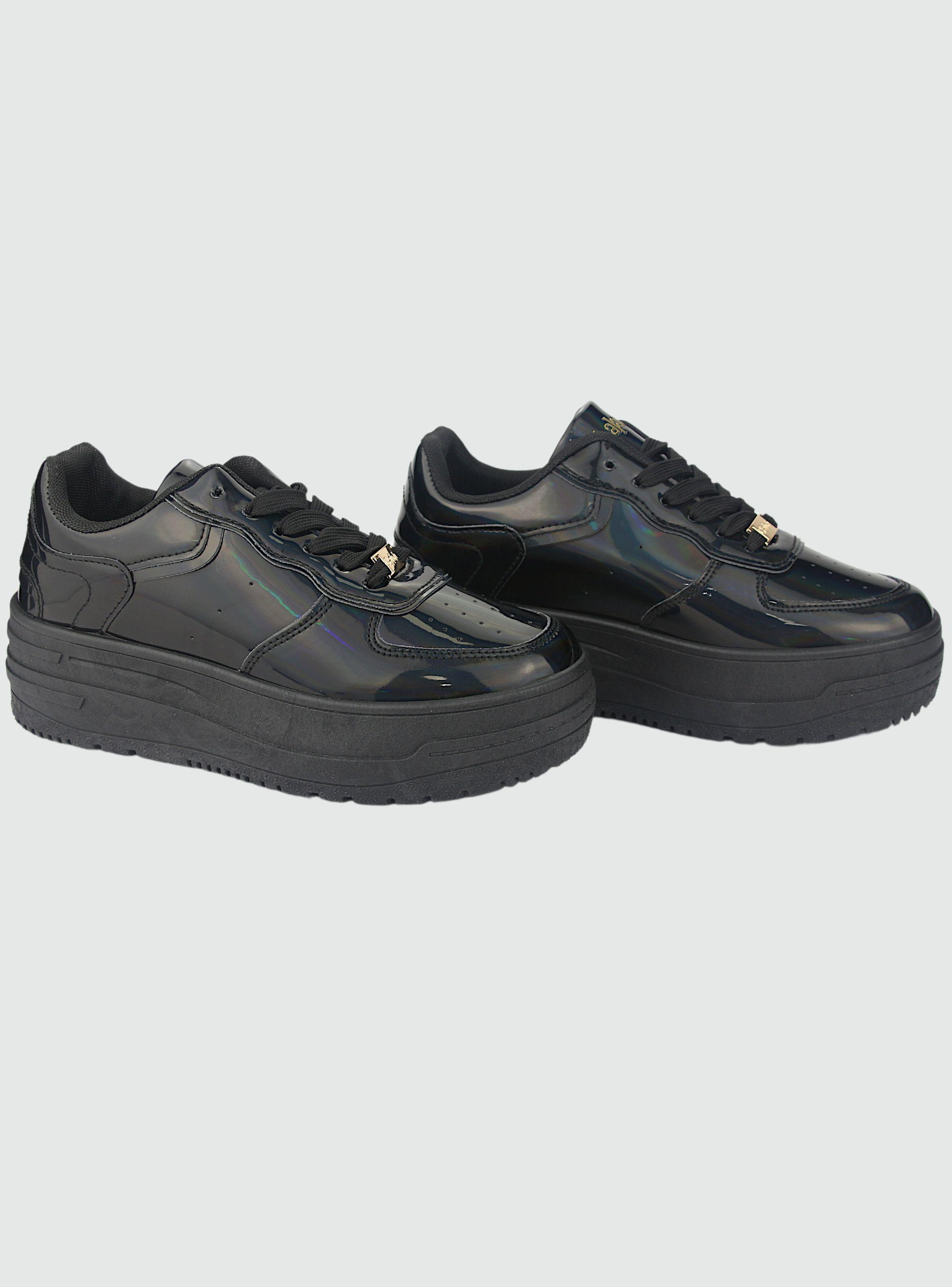 Zapatilla Chalada Mujer Mitsu-1 V Negro Urbano-4