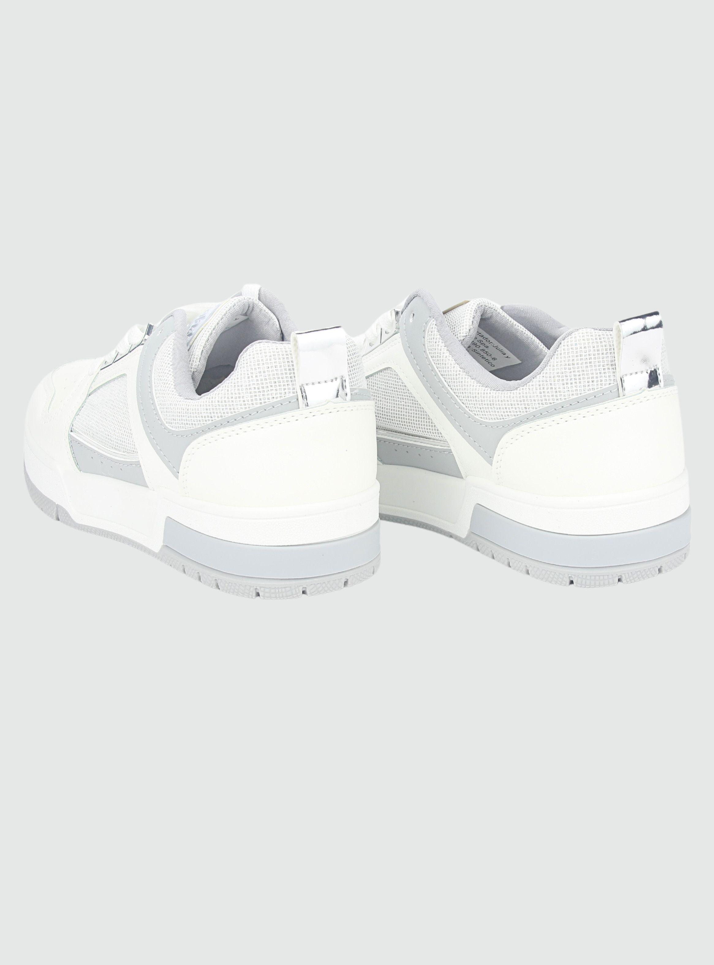 Zapatilla Chalada Mujer Joker-2 Plateado Urbano-5