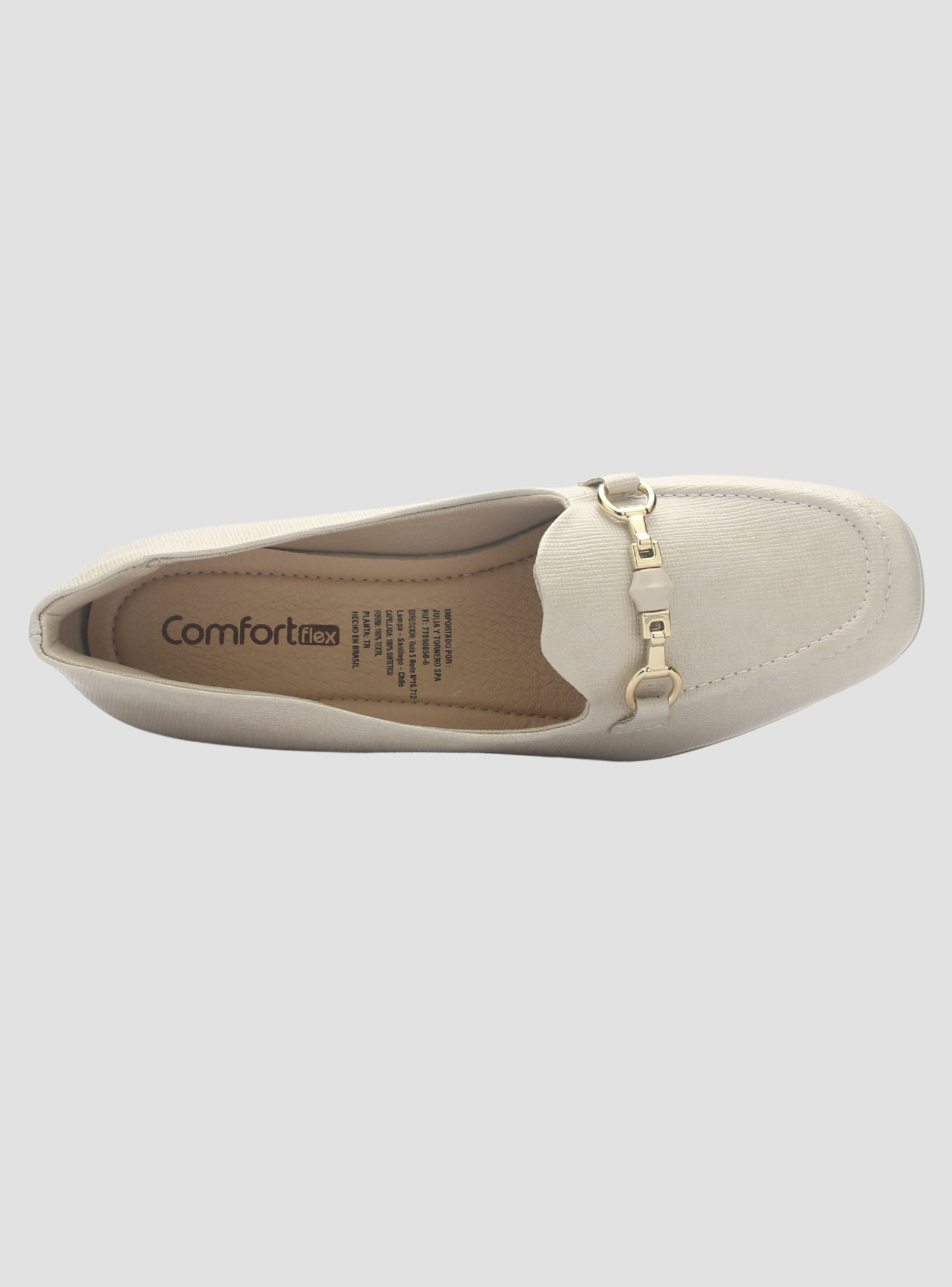 Mocasin Mujer Nude Comfortflex 2595402 Casual-4