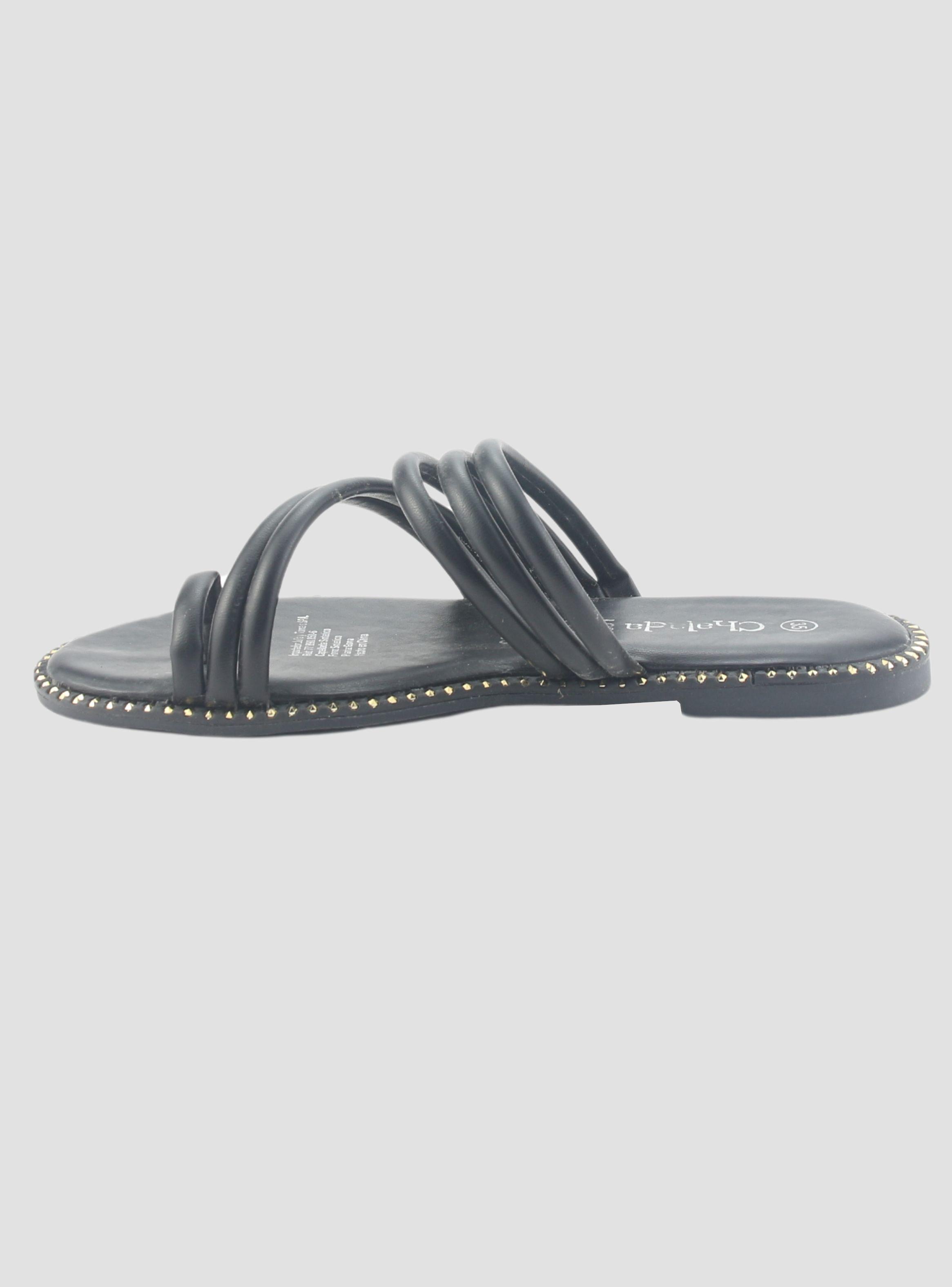 Sandalia Chalada Mujer Amalfi-1 Negro Casual-1