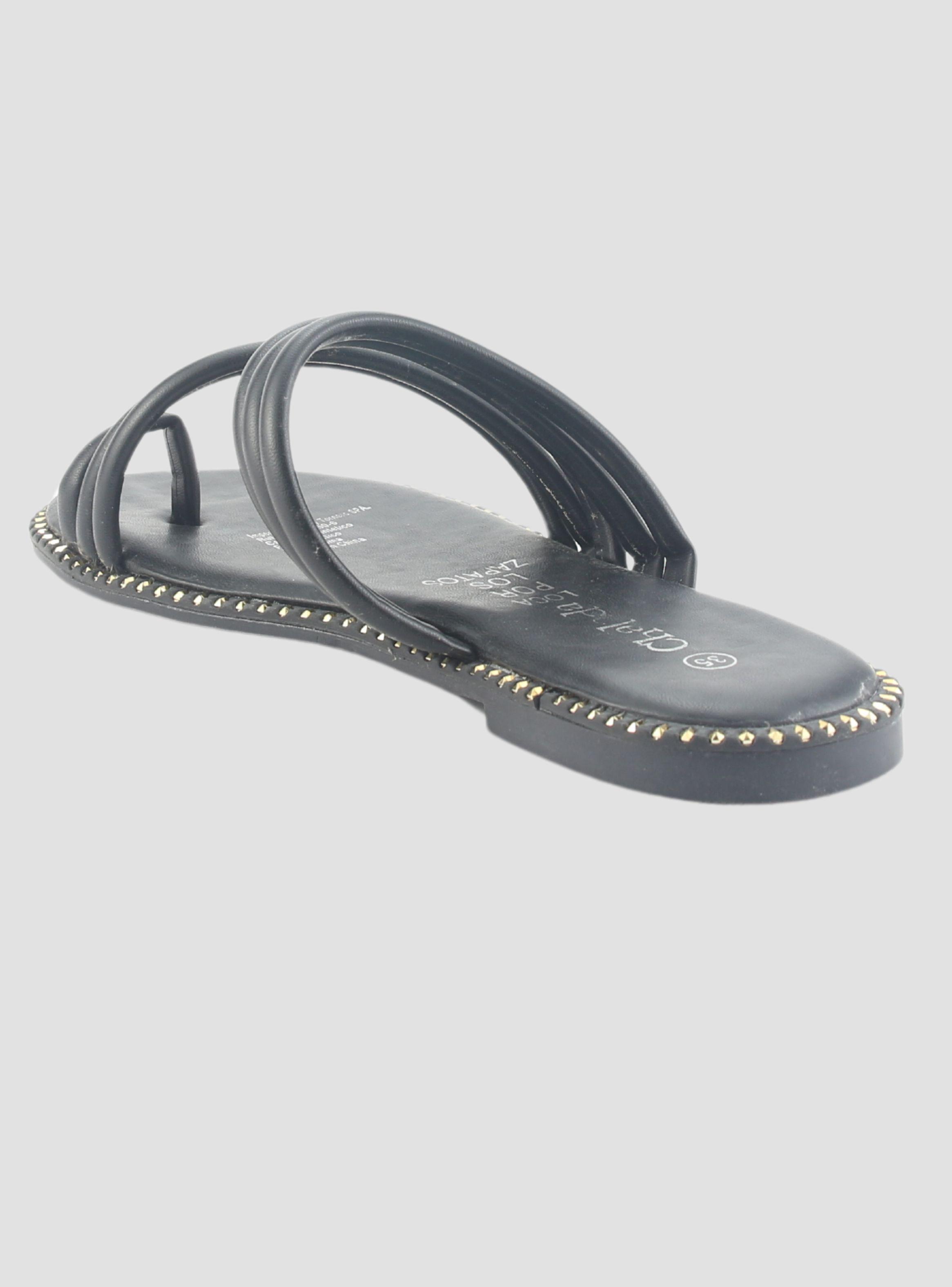 Sandalia Chalada Mujer Amalfi-1 Negro Casual-3