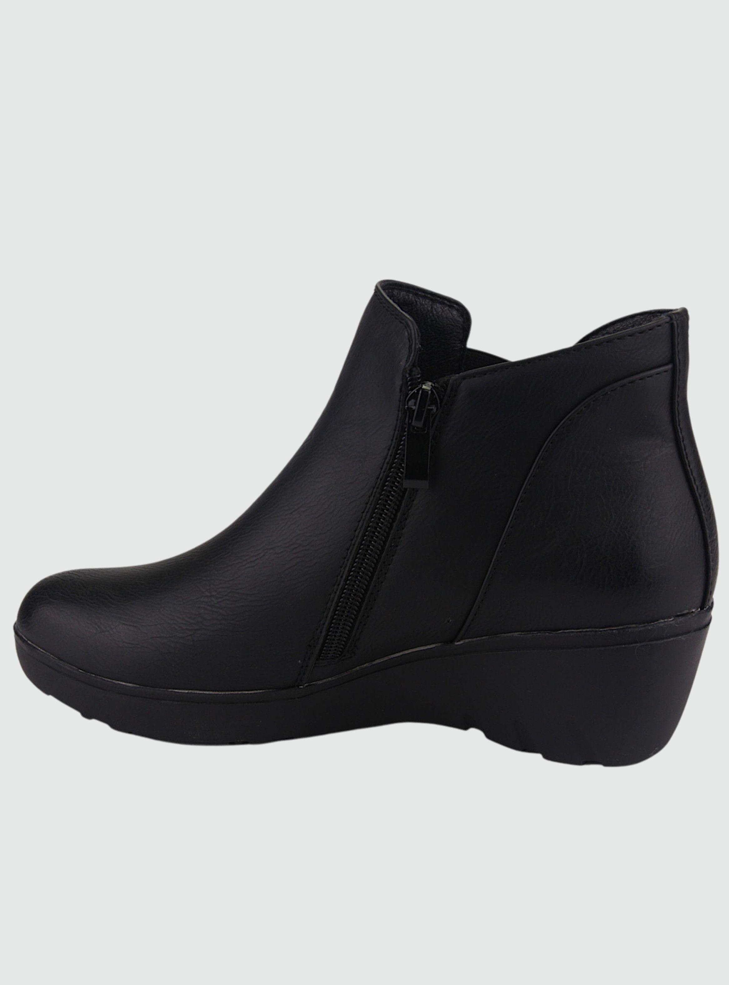 Botin Chalada Mujer Tanda-30 Negro Casual-1