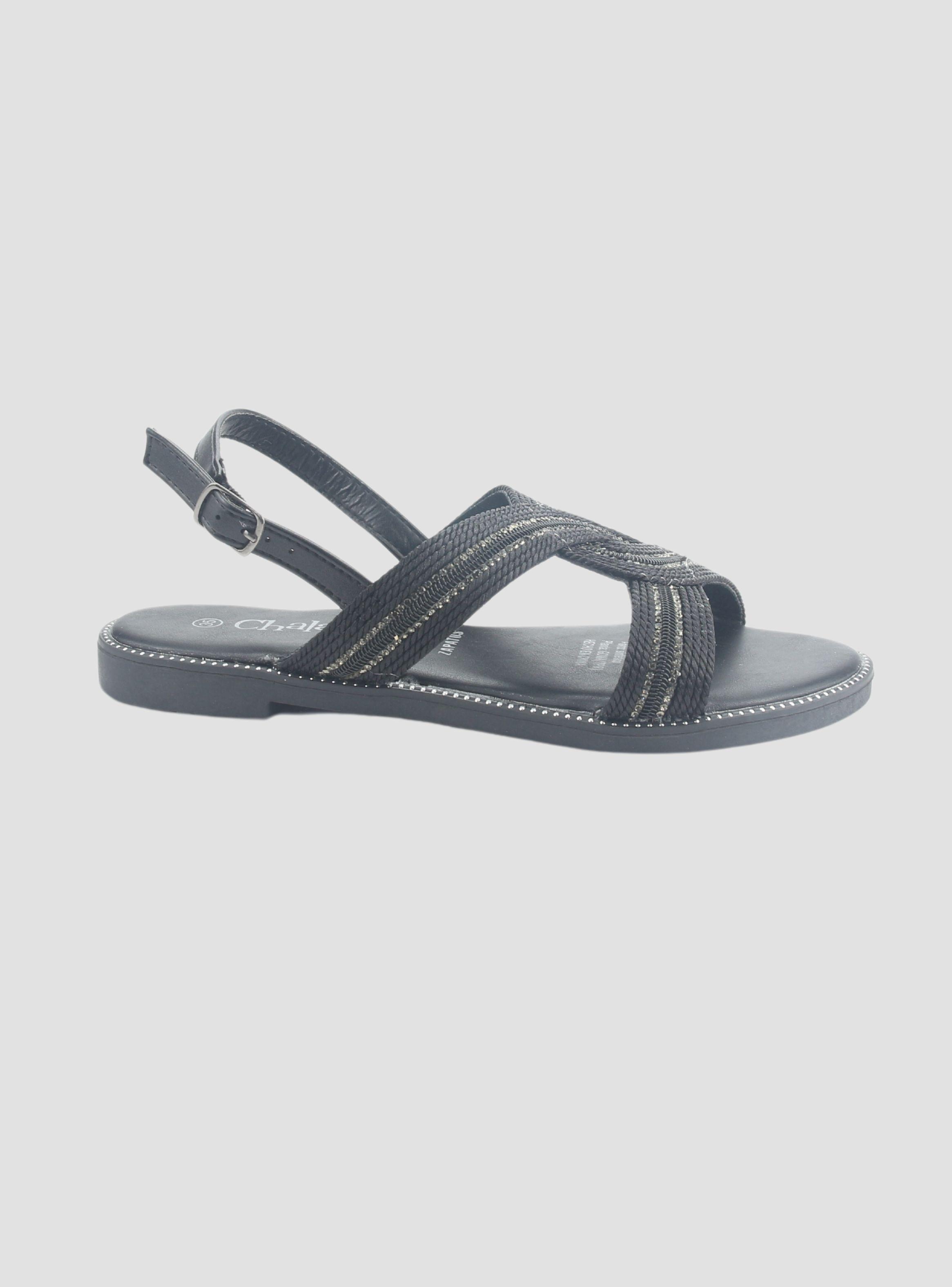Sandalia Chalada Mujer Alki-10 Negro Casual-0