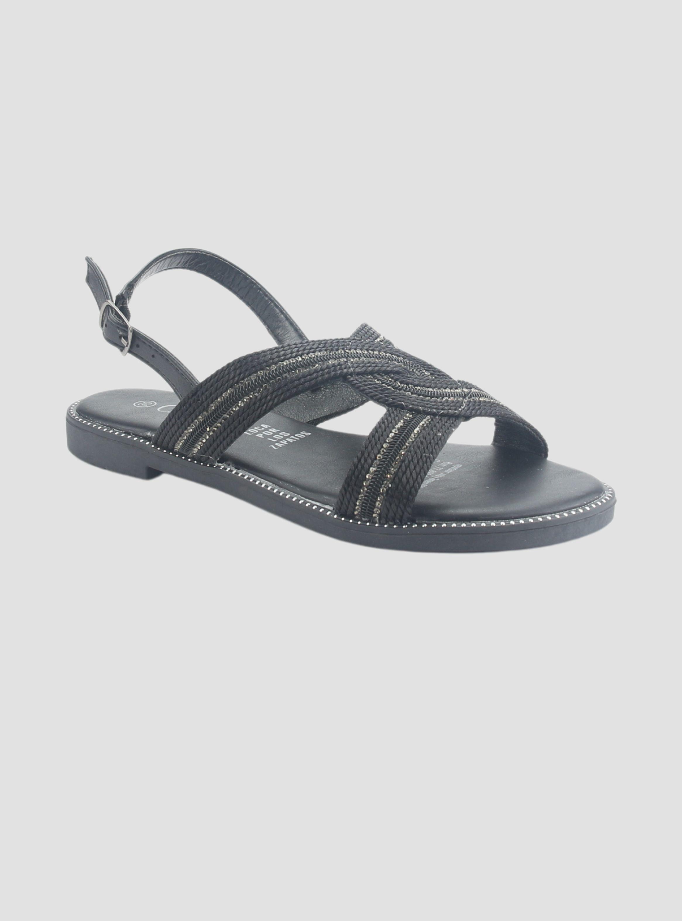 Sandalia Chalada Mujer Alki-10 Negro Casual-2